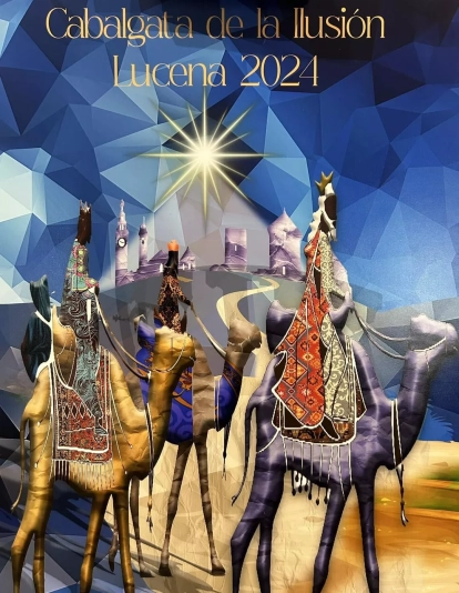 Cartel anunciador de la Cabalgata de la ilusión 2024