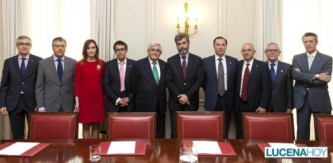  El Colegio de Abogados de Lucena visita al presidente del TS y al fiscal general (fotos) 