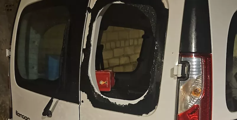 Una imagen del vehículo robado en la calle Callejón de Rute