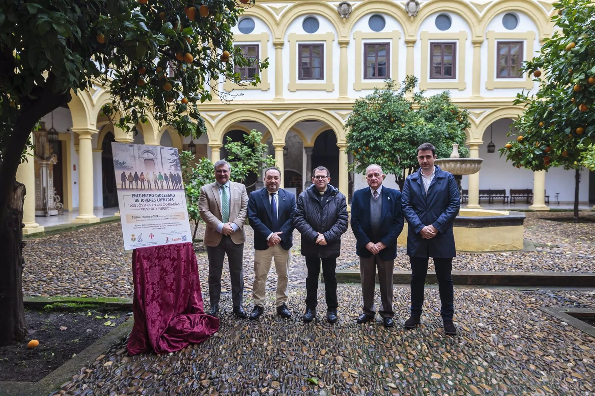 Un momento de la presentación de esta encuentro de jóvenes cofrades