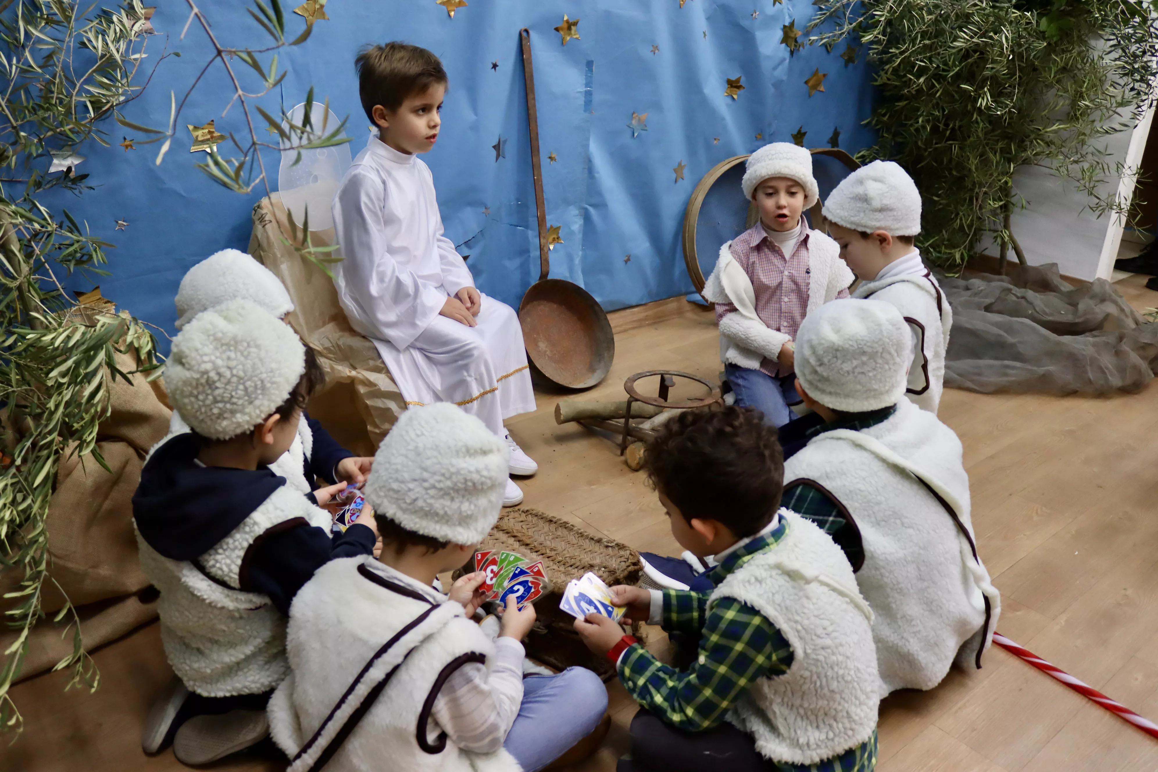 Belén Viviente en el colegio Antonio Machado