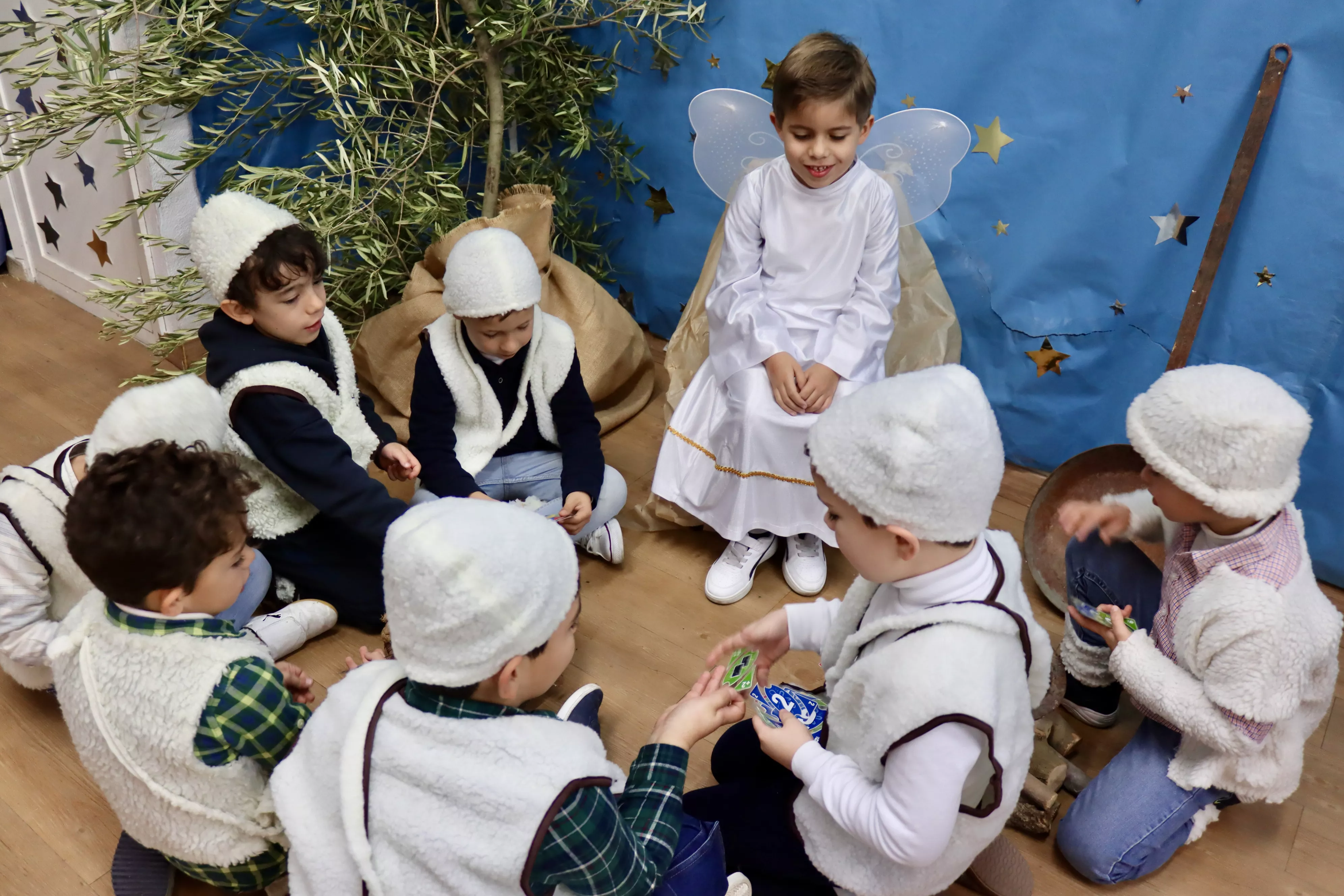 Belén Viviente en el colegio Antonio Machado