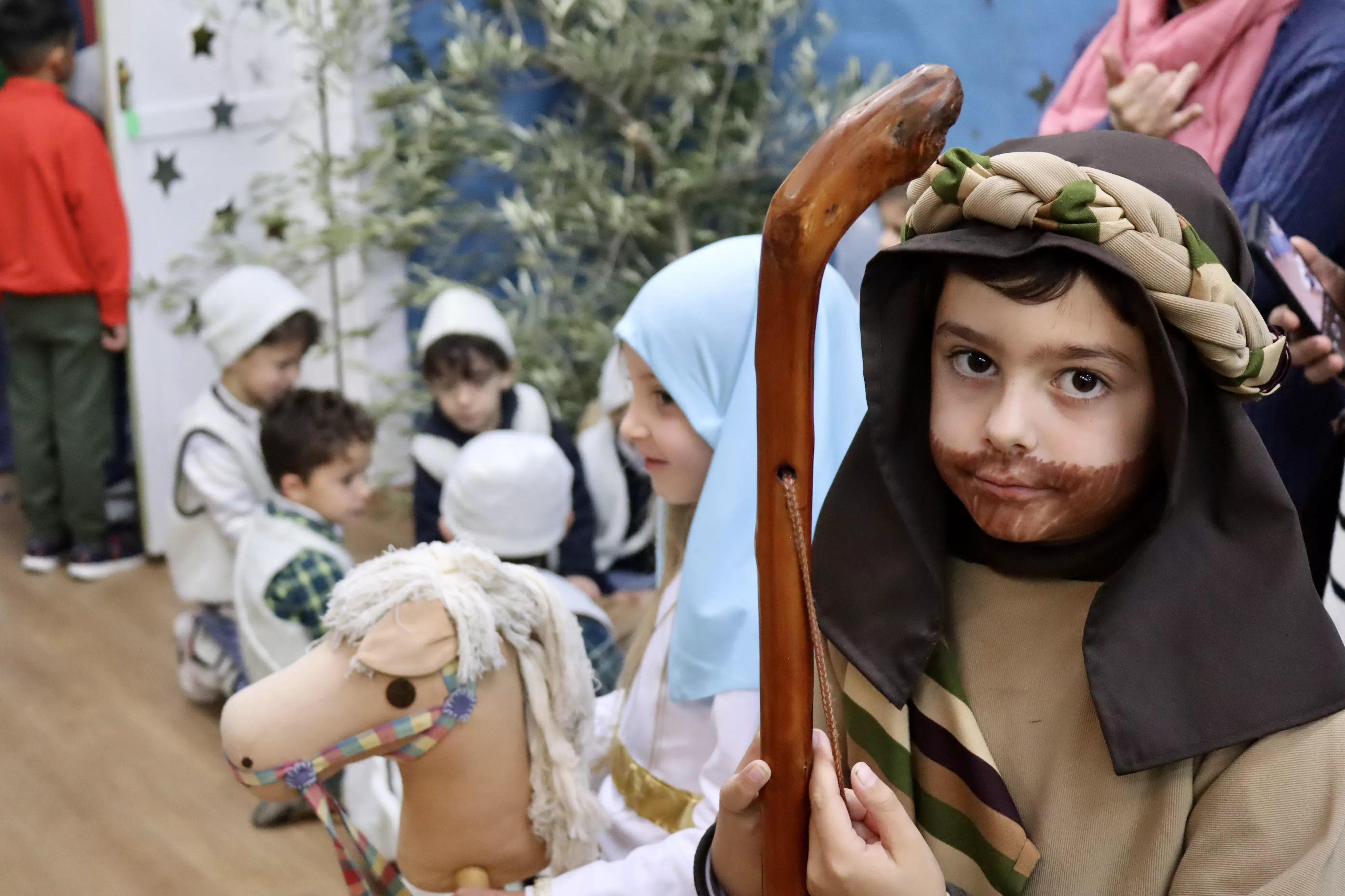 Belén Viviente en el colegio Antonio Machado