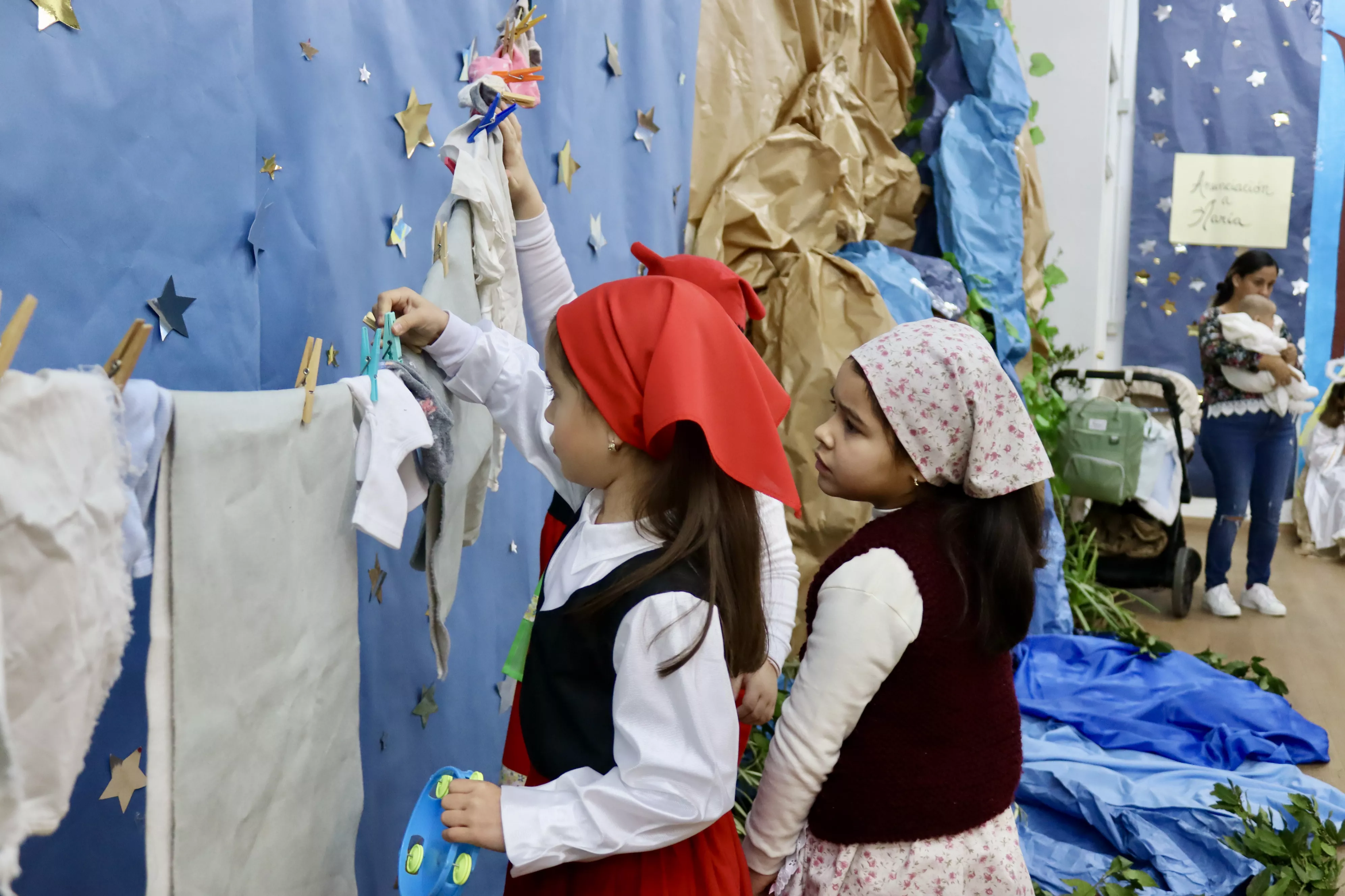 Belén Viviente en el colegio Antonio Machado