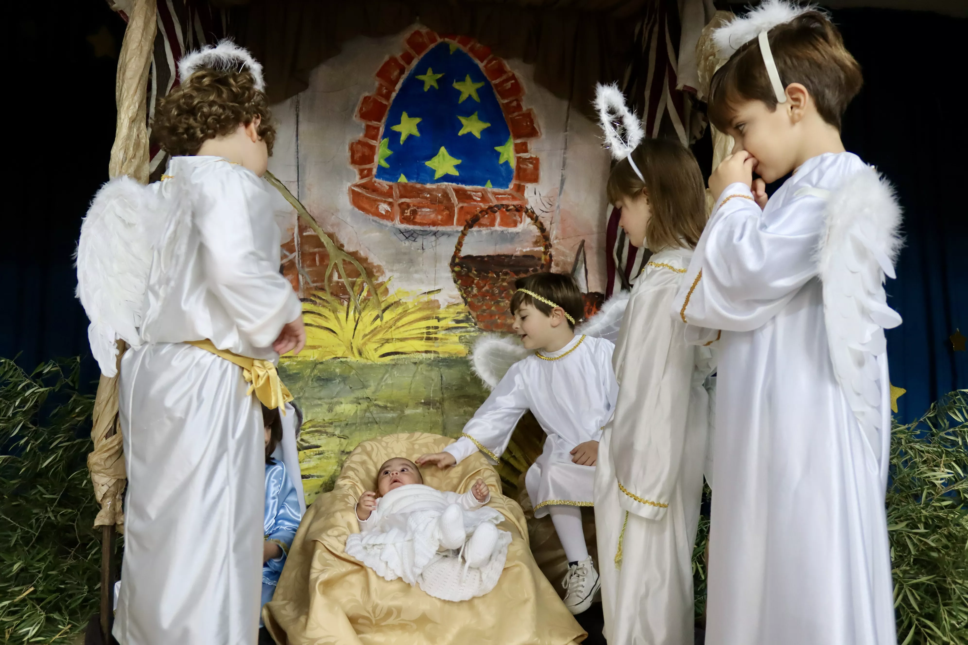 Belén Viviente en el colegio Antonio Machado