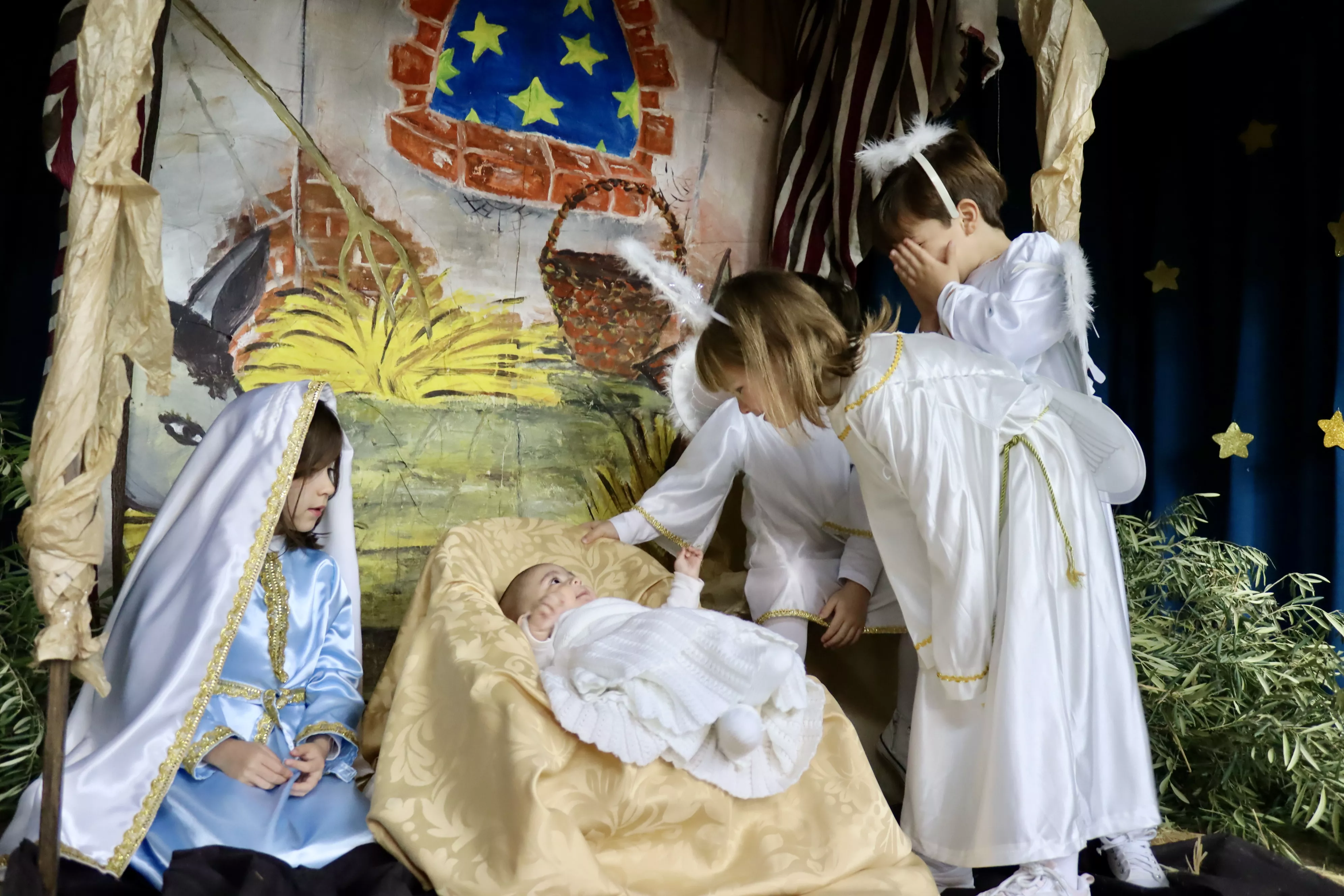 Belén Viviente en el colegio Antonio Machado