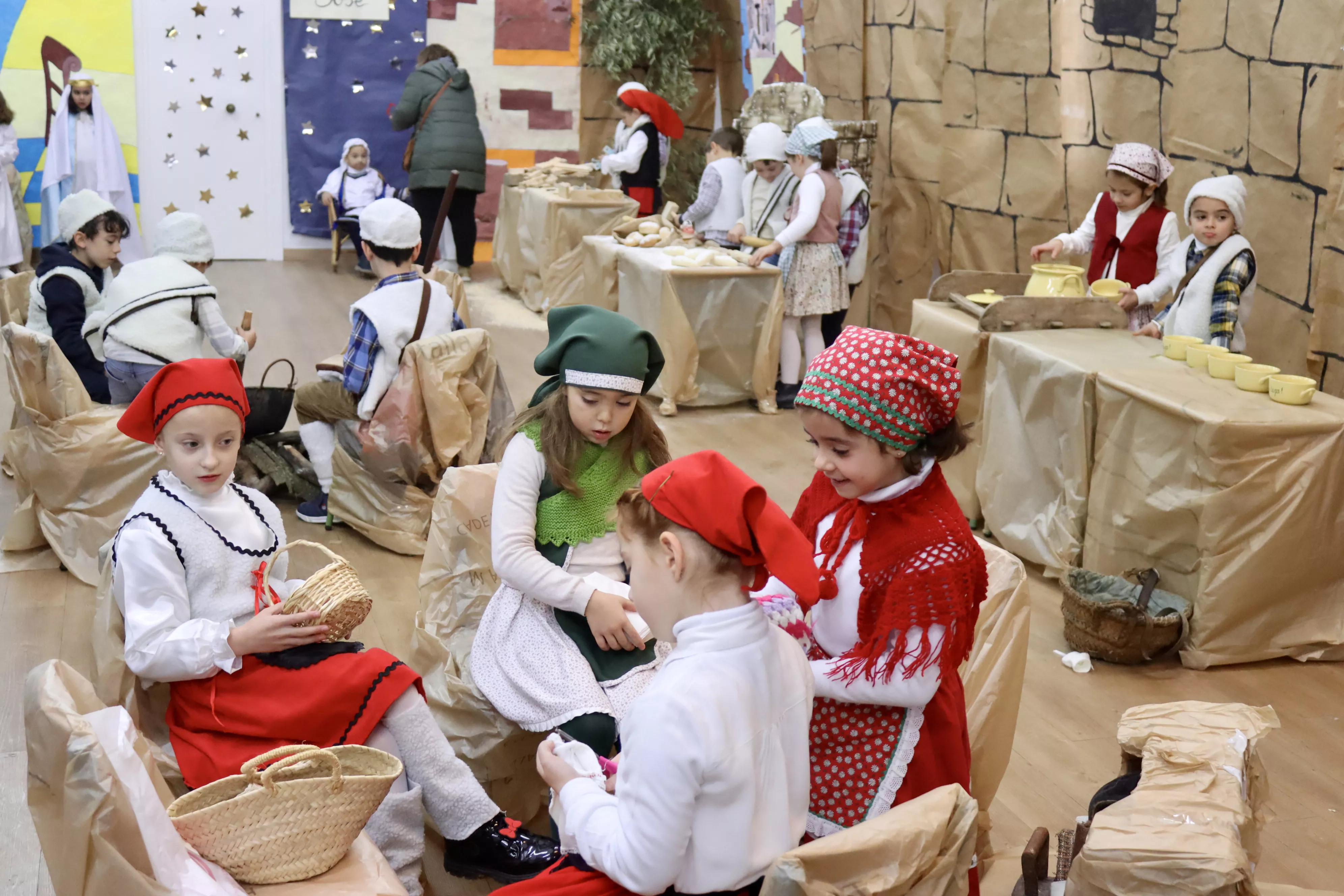 Belén Viviente en el colegio Antonio Machado