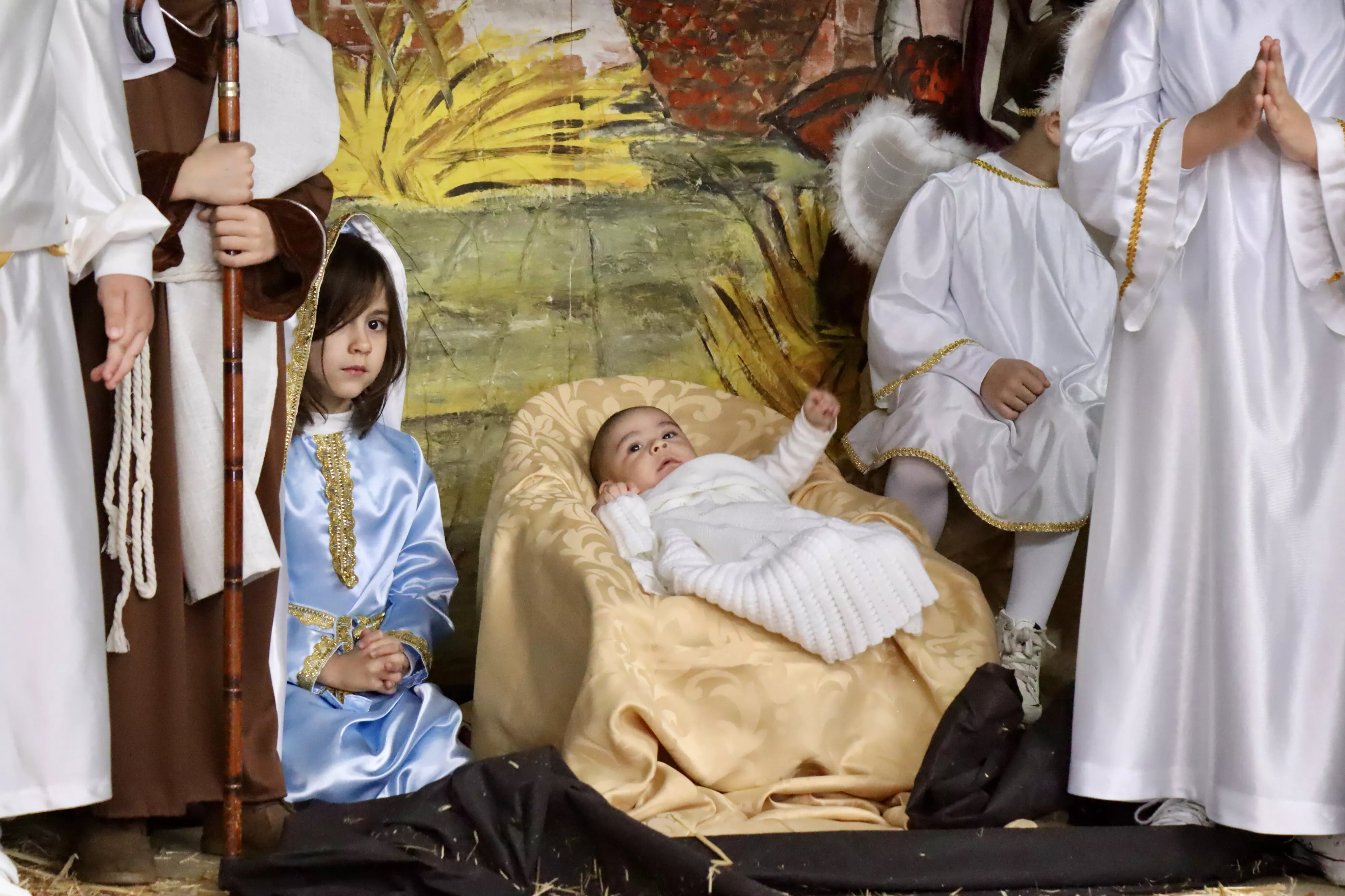 Belén Viviente en el colegio Antonio Machado