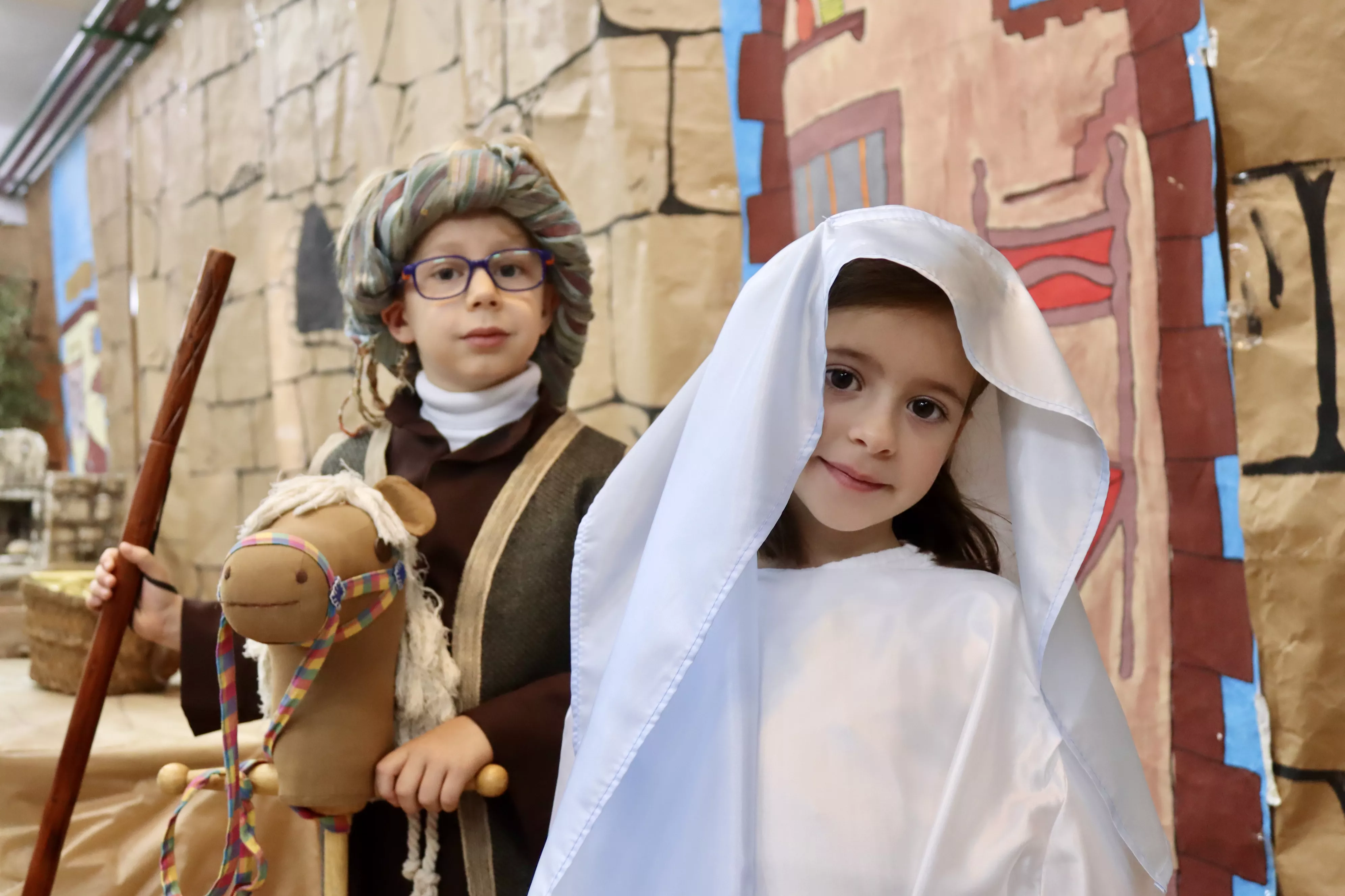 Belén Viviente en el colegio Antonio Machado