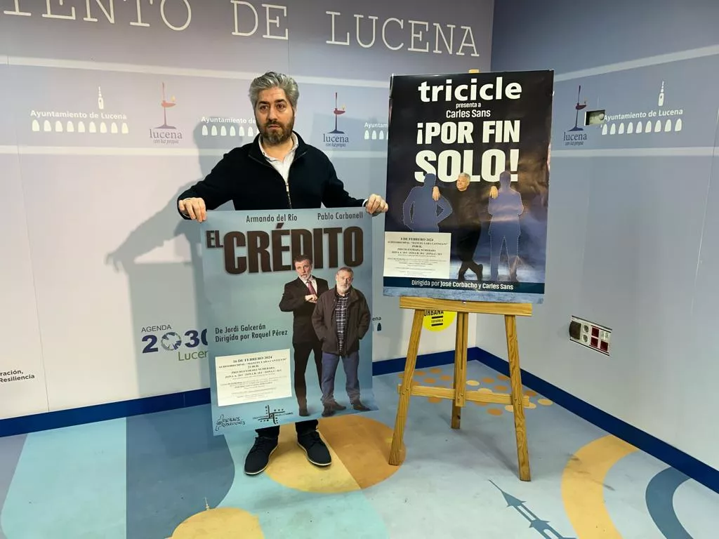 Francisco Barbancho, concejal de Cultura, durante la presentación de ciclo de teatro de humor