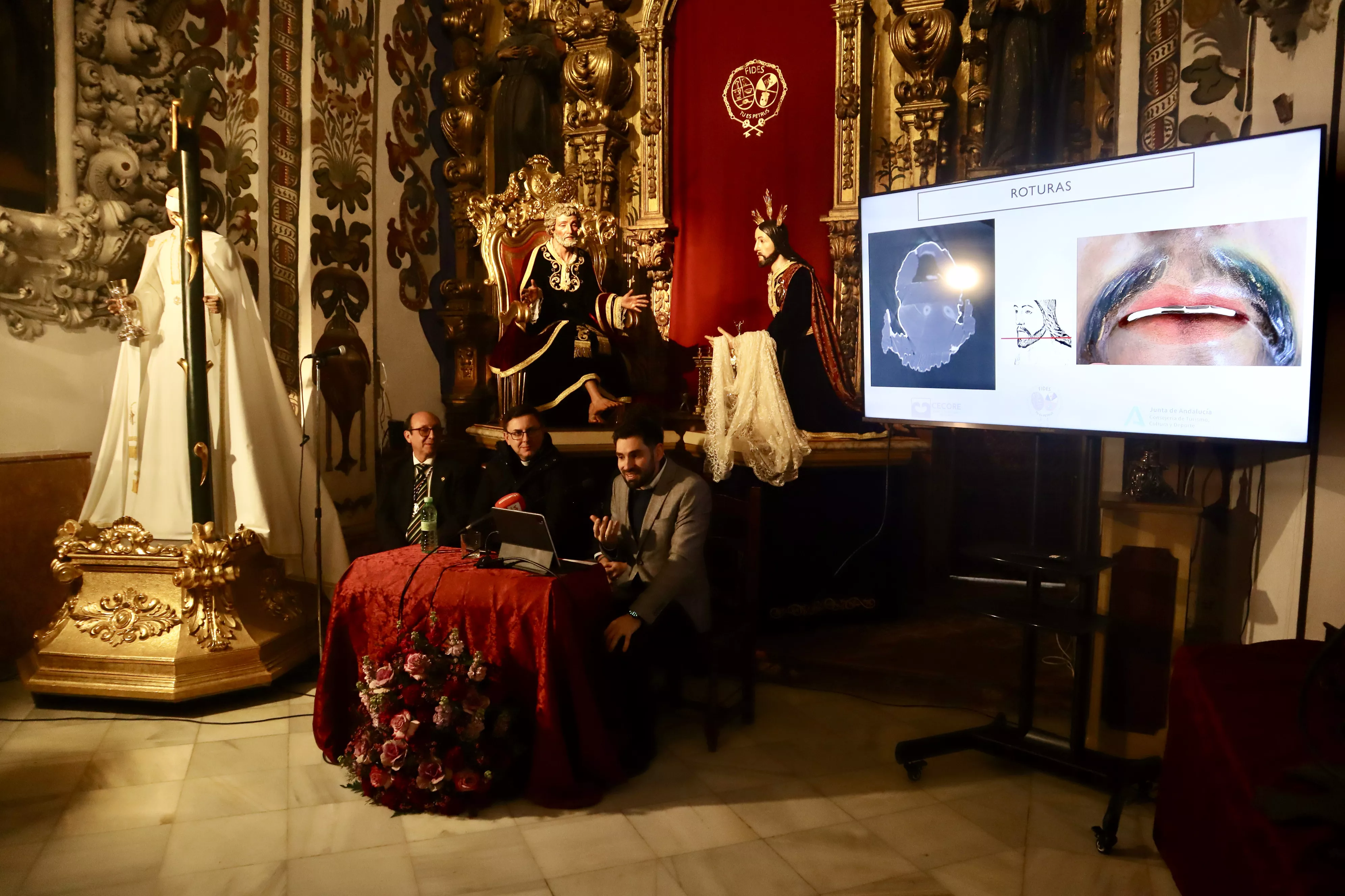 Presentación de la restauración y reposición al culto de Ntro. Padre Jesús en el Sagrado Lavatorio y San Pedro. 