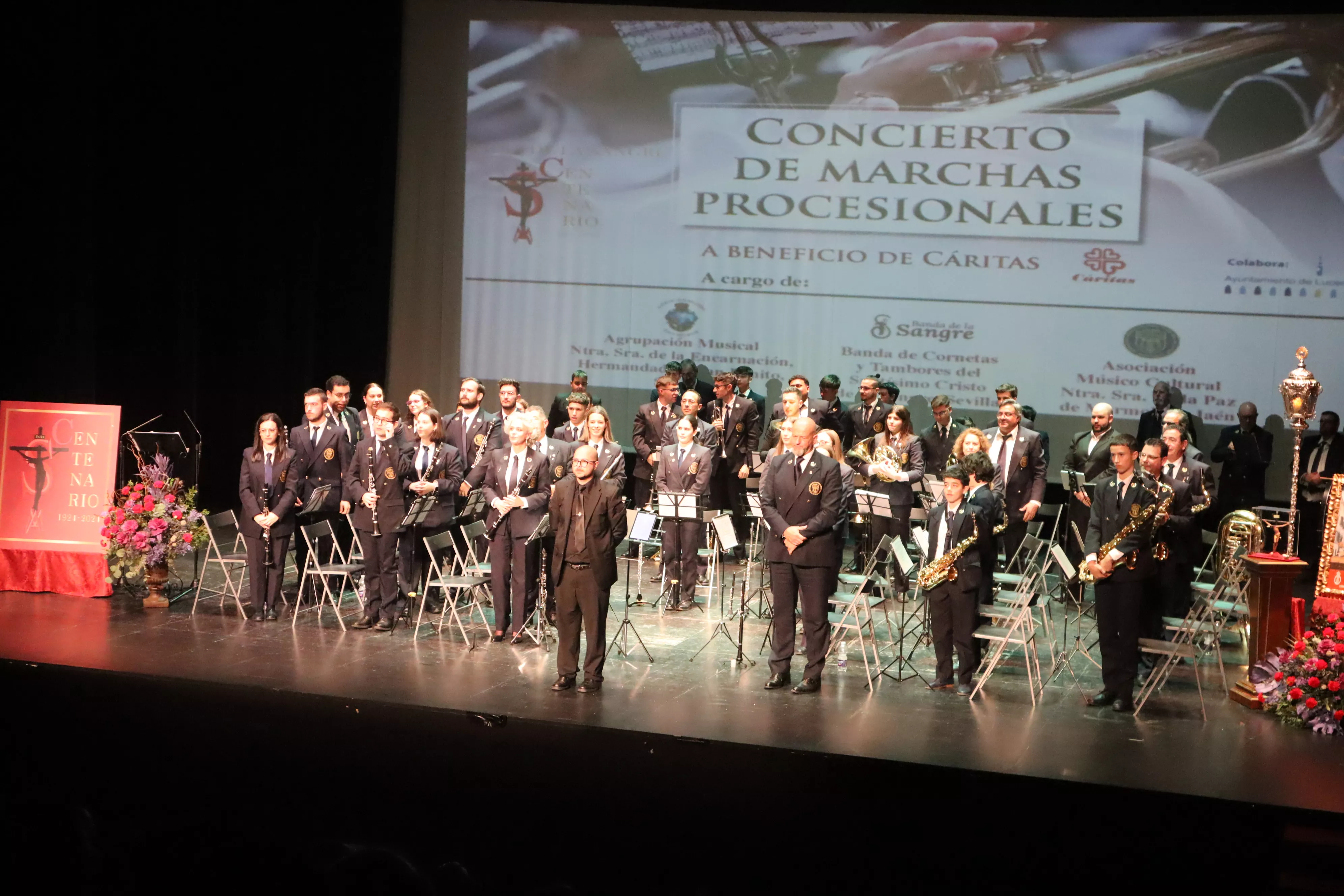 Concierto de Marchas Procesionales. Centenario de La Sangre. AMC Ntra. Sra. de la Paz, de Marmolejo