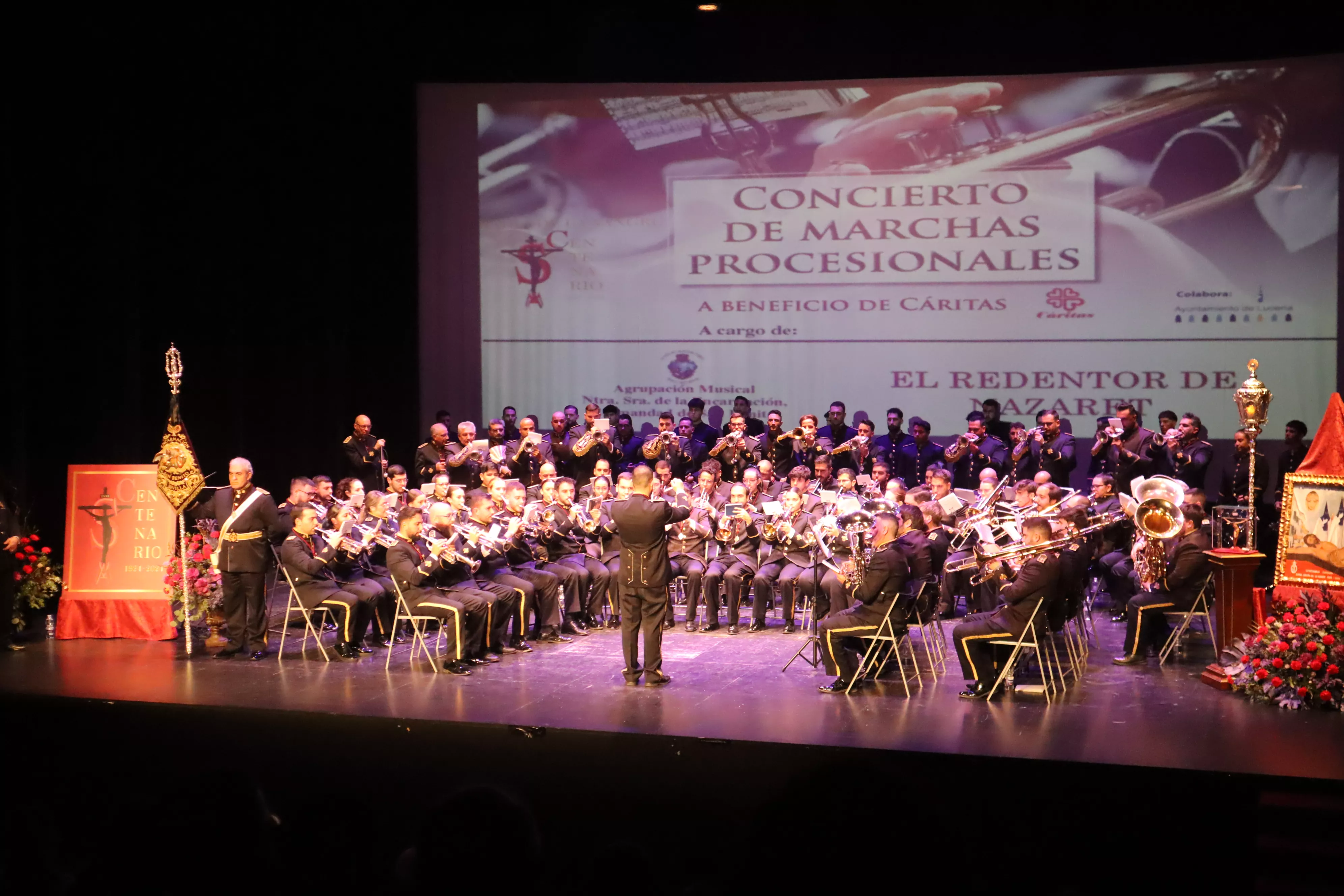 Concierto de Marchas Procesionales. Centenario de La Sangre. Agrupación Musical Ntra. Sra. de la Encarnación. Hermandad de San Benito. Sevilla Concierto de Marchas Procesionales. Centenario de La Sangre. Agrupación Musical Ntra. Sra. de la Encarnación. Hermandad de San Benito. Sevilla