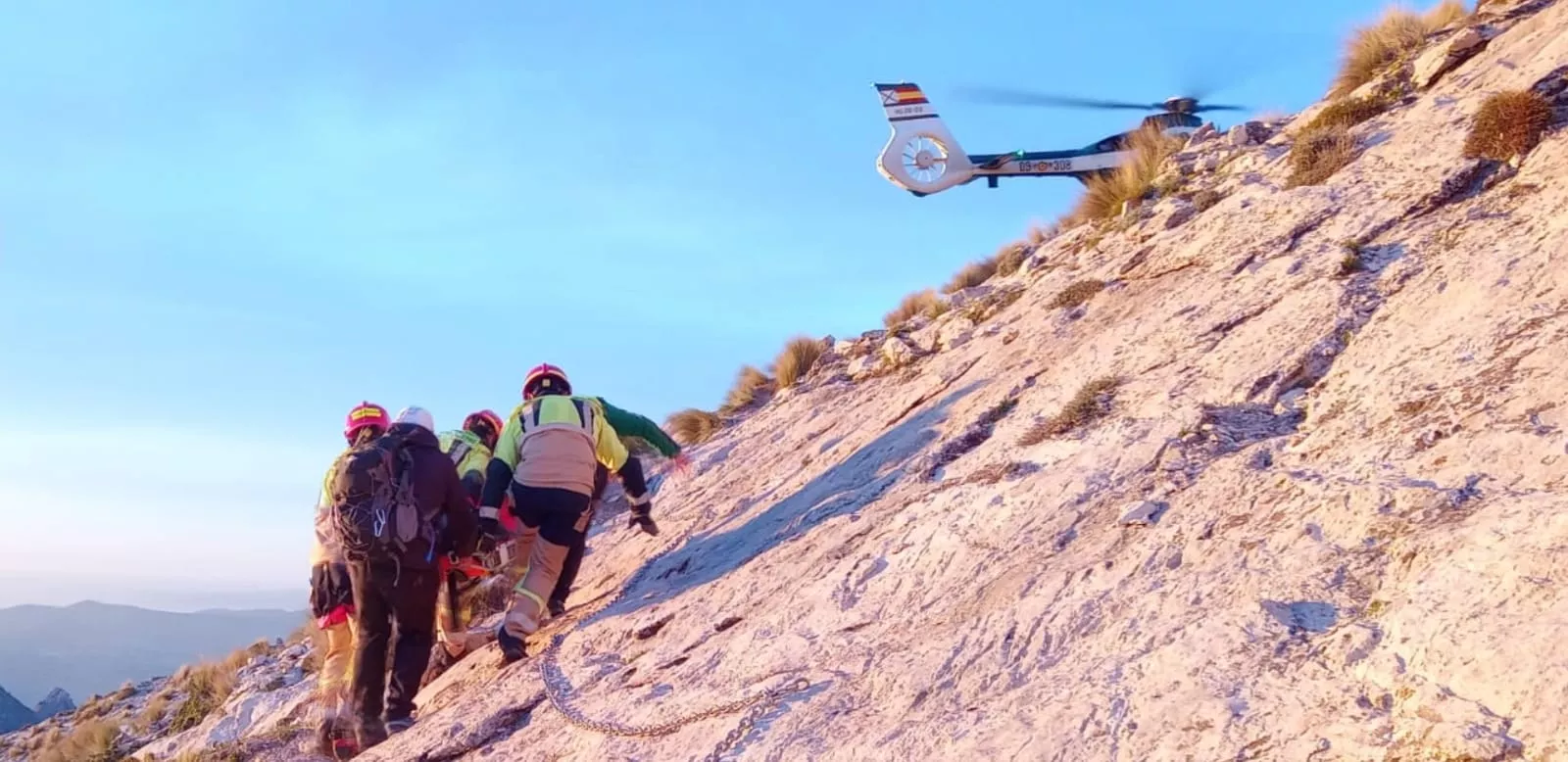 Rescate del senderista en la Tiñosa de Priego de Córdoba