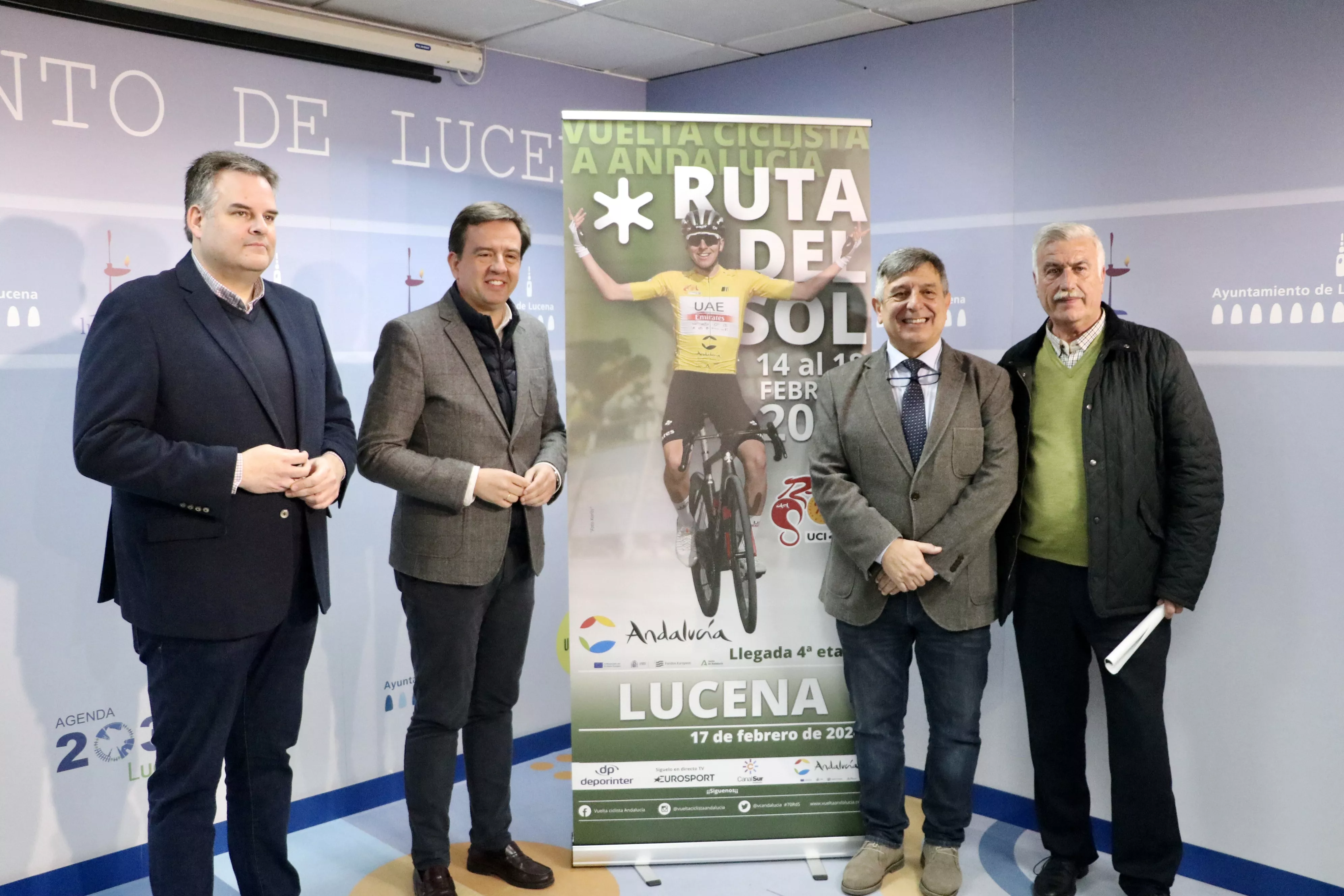 Presentación en Lucena de la Vuelta Ciclista a Andalucía