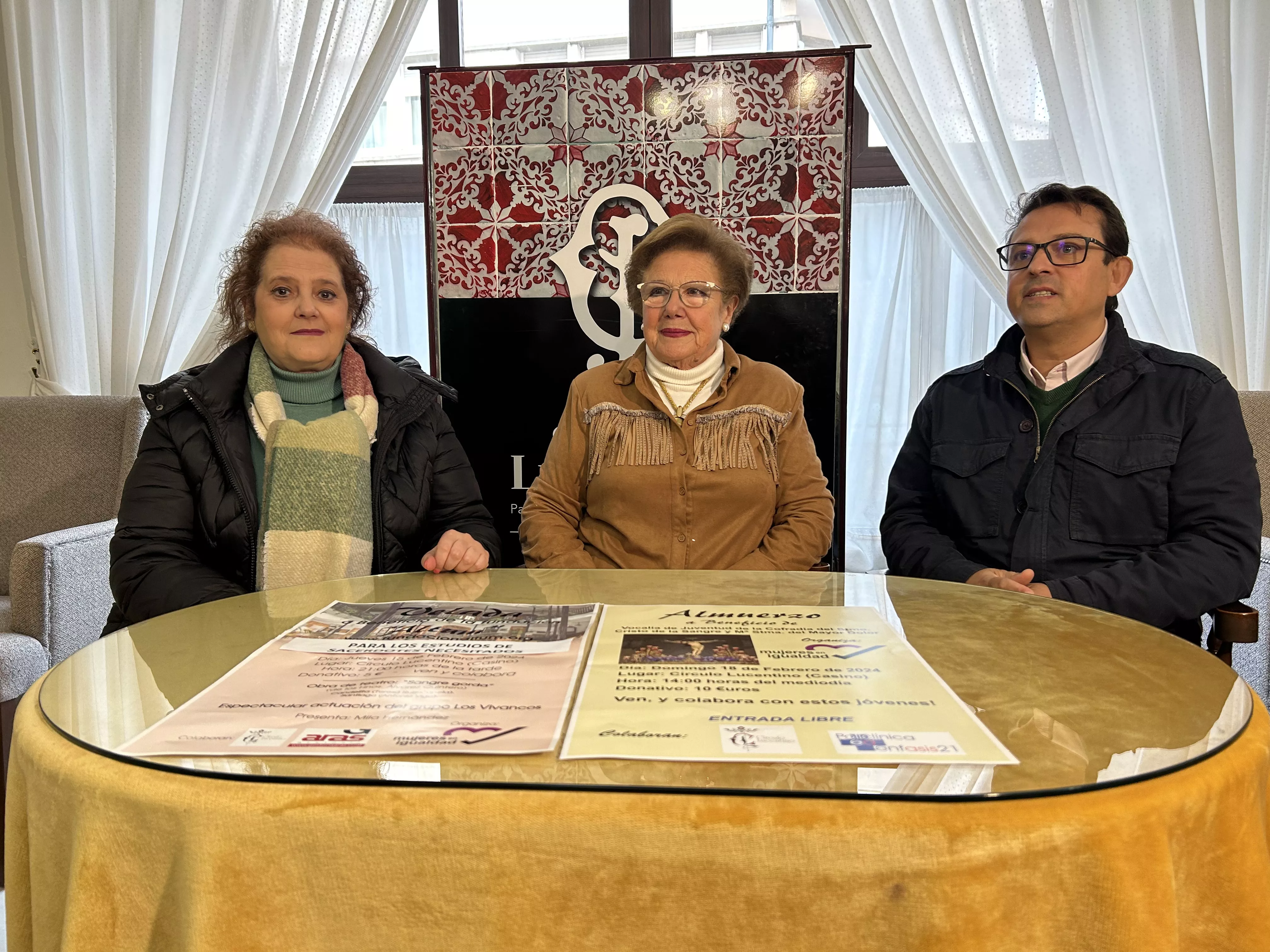 María del Mar Oliva, Teresa Ruiz-Canela y Óscar Montilla presentaron las actividades de Mujeres en Igualdad