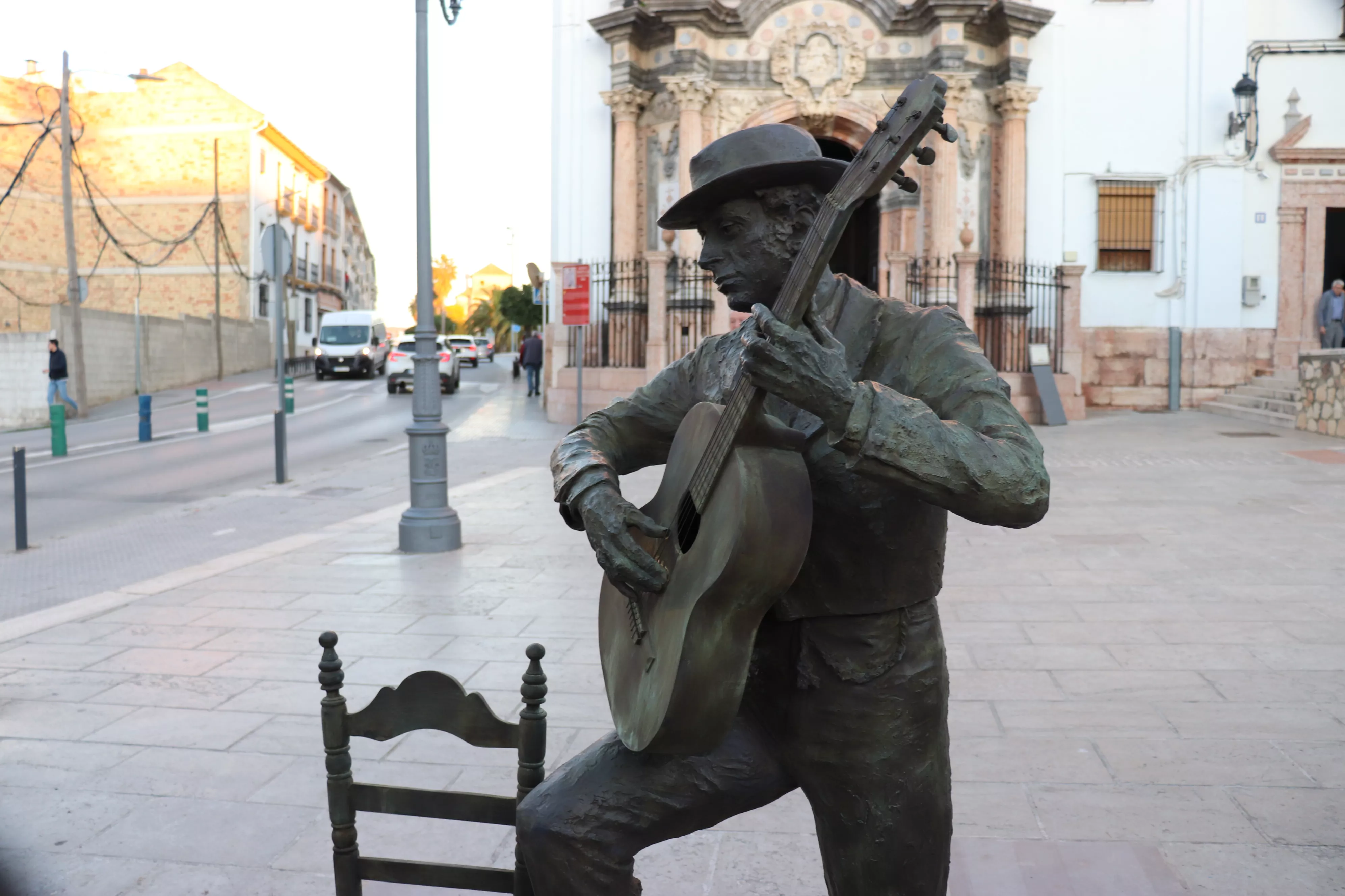 Inauguración de la escultura a Paco de Lucena