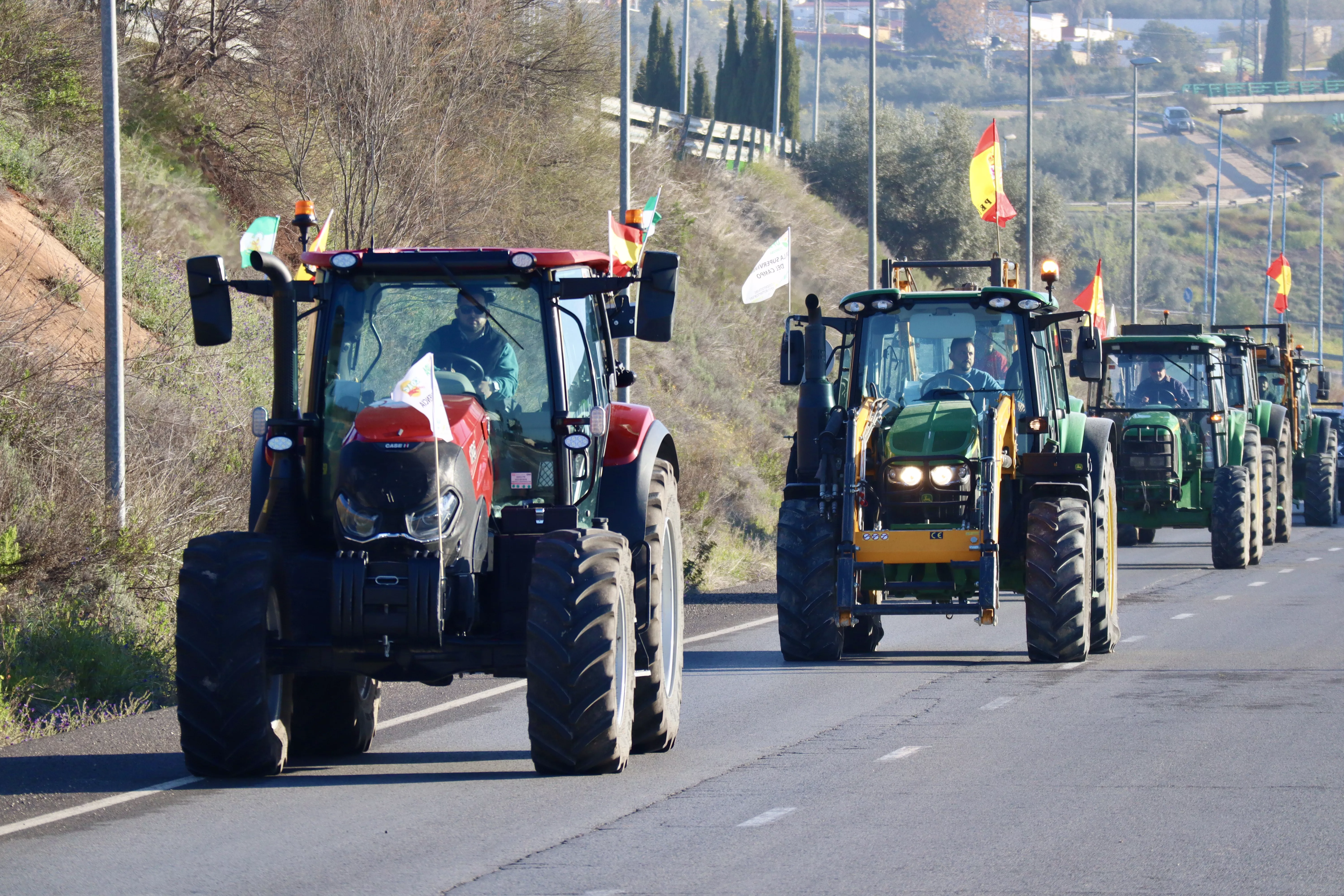 Tractorada en Lucena