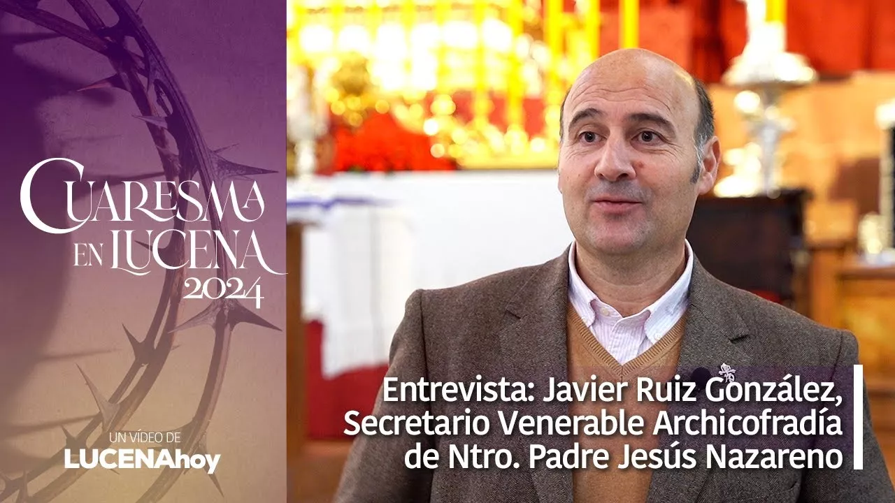 Javier Ruiz, Secretario de la Venerable Archicofradía de Ntro. Padre Jesús Nazareno