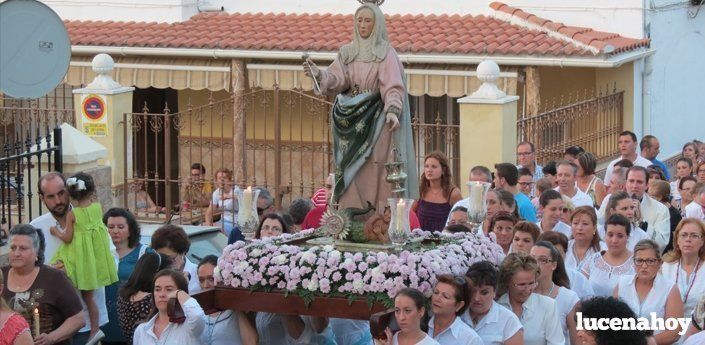  La venerada imagen de Santa Marta será sometida a una restauración. Archivo LucenaHoy 