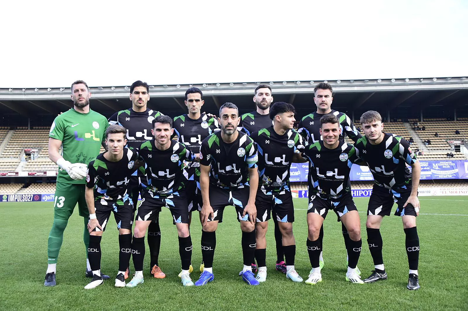 Alineación inicial del Ciudad de Lucena en Xerez. Foto: Xerez DFC