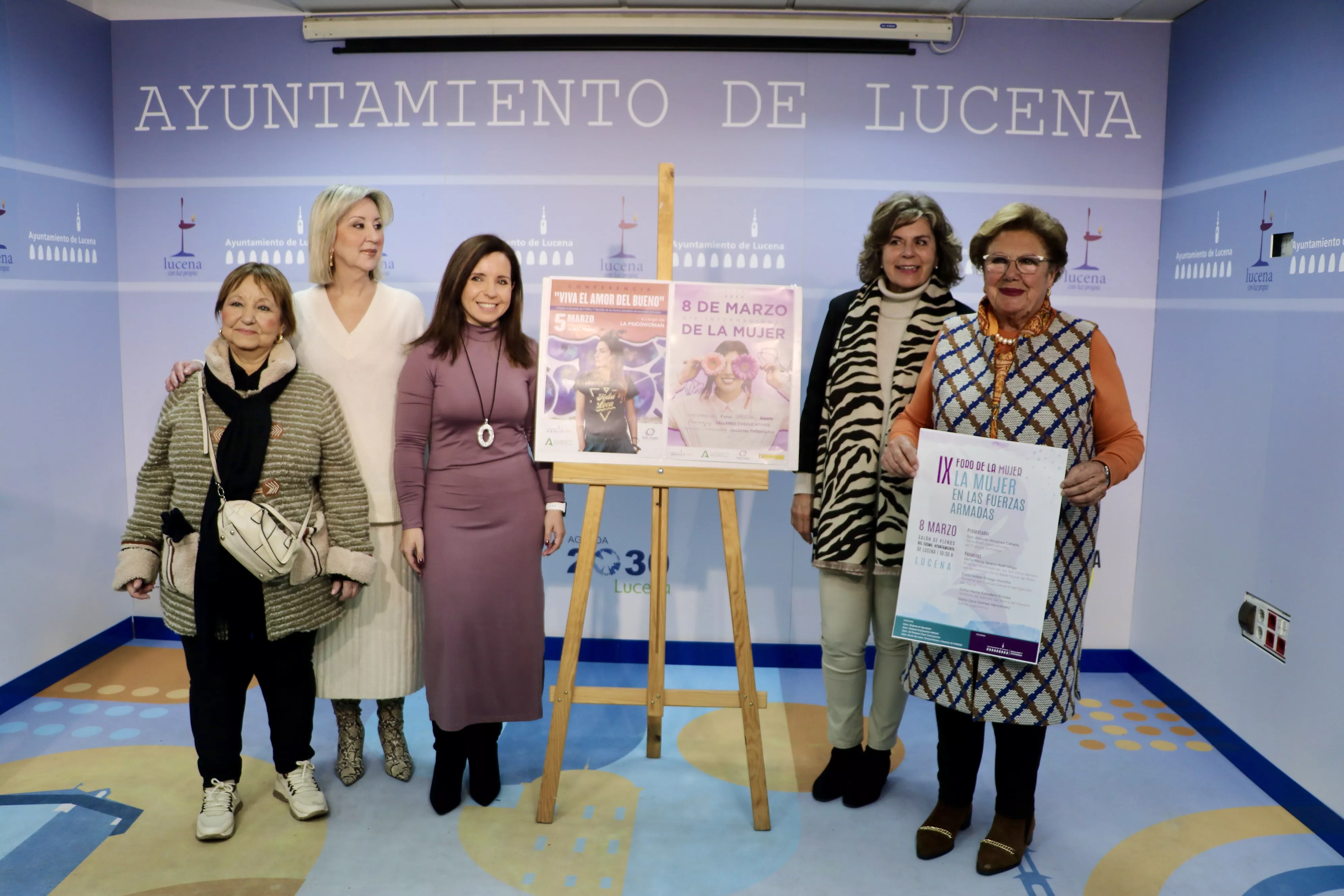 Presentación de las actividades del 8M en Lucena