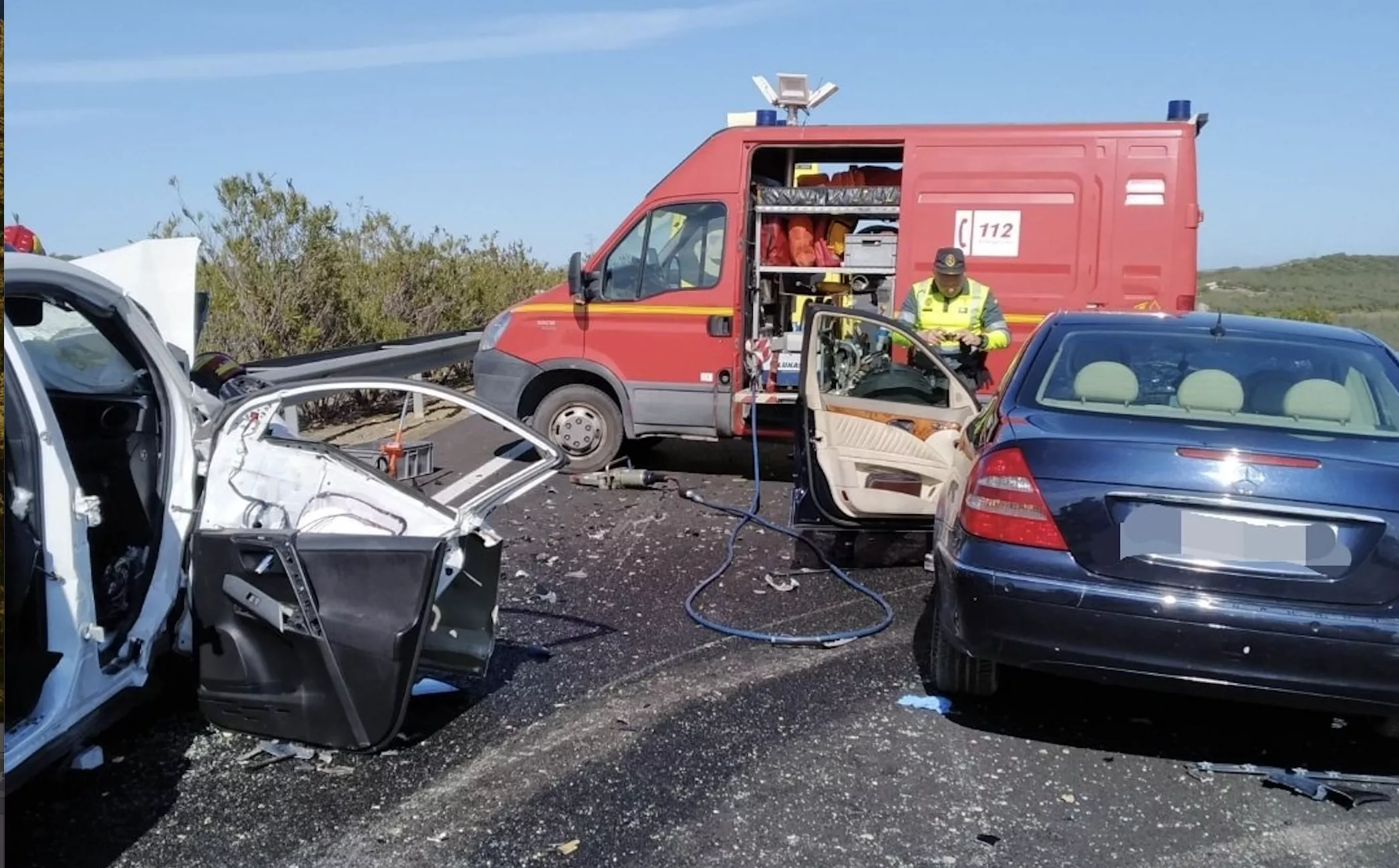 Una imagen del lugar del accidente. Foto: 061 Córdoba