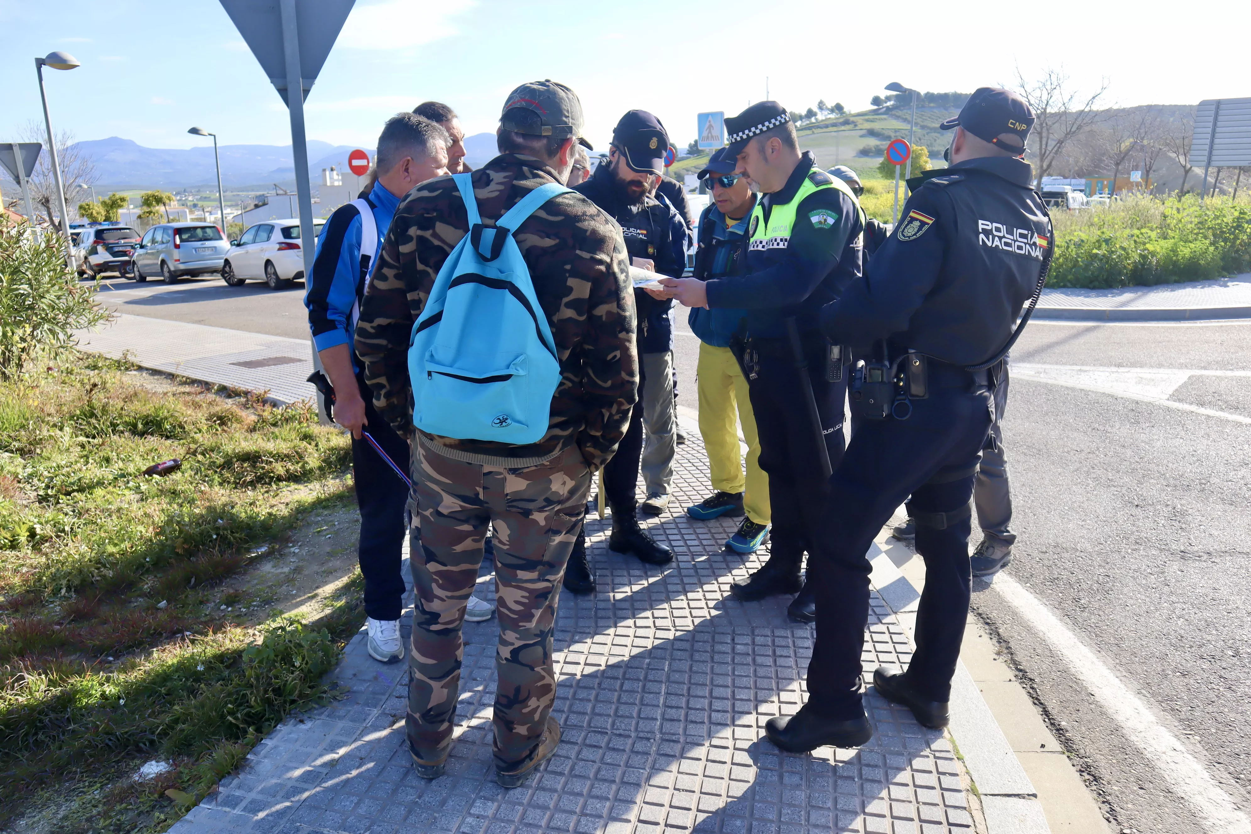 Operativo de búsqueda del hombre desaparecido en Lucena