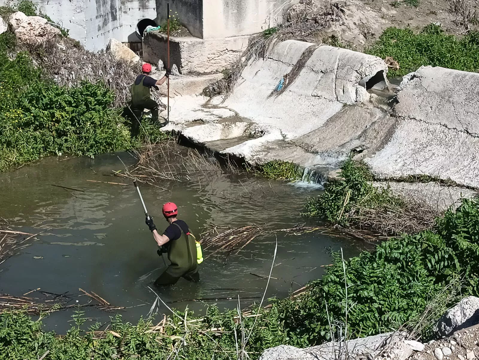 Búsqueda de Pedro Mayorgas en el río Lucena 