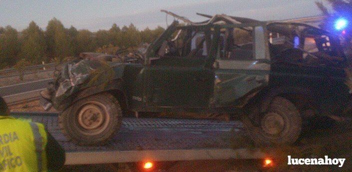  Intervienen de urgencia en Córdoba a un herido en el accidente de ayer, tras ser dado de alta en Cabra 