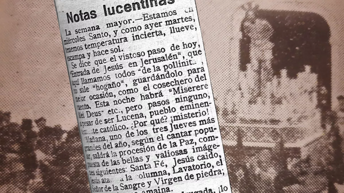 Un fragmento del artículo sobre una vieja estampa de la salida de La Columna