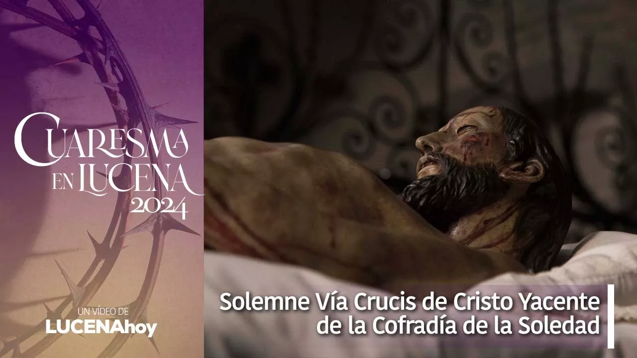 Vía Crucis con la imagen del Santo Cristo Yacente