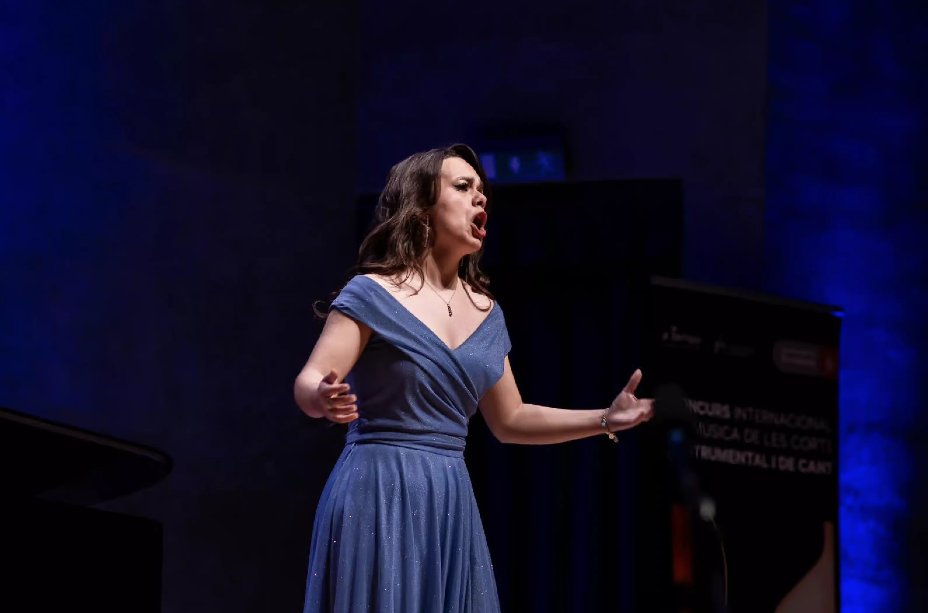 Lucía García durante su actuación en la final del Concurso Internacional de Música de Les Corts. Foto: CIM Les Corts