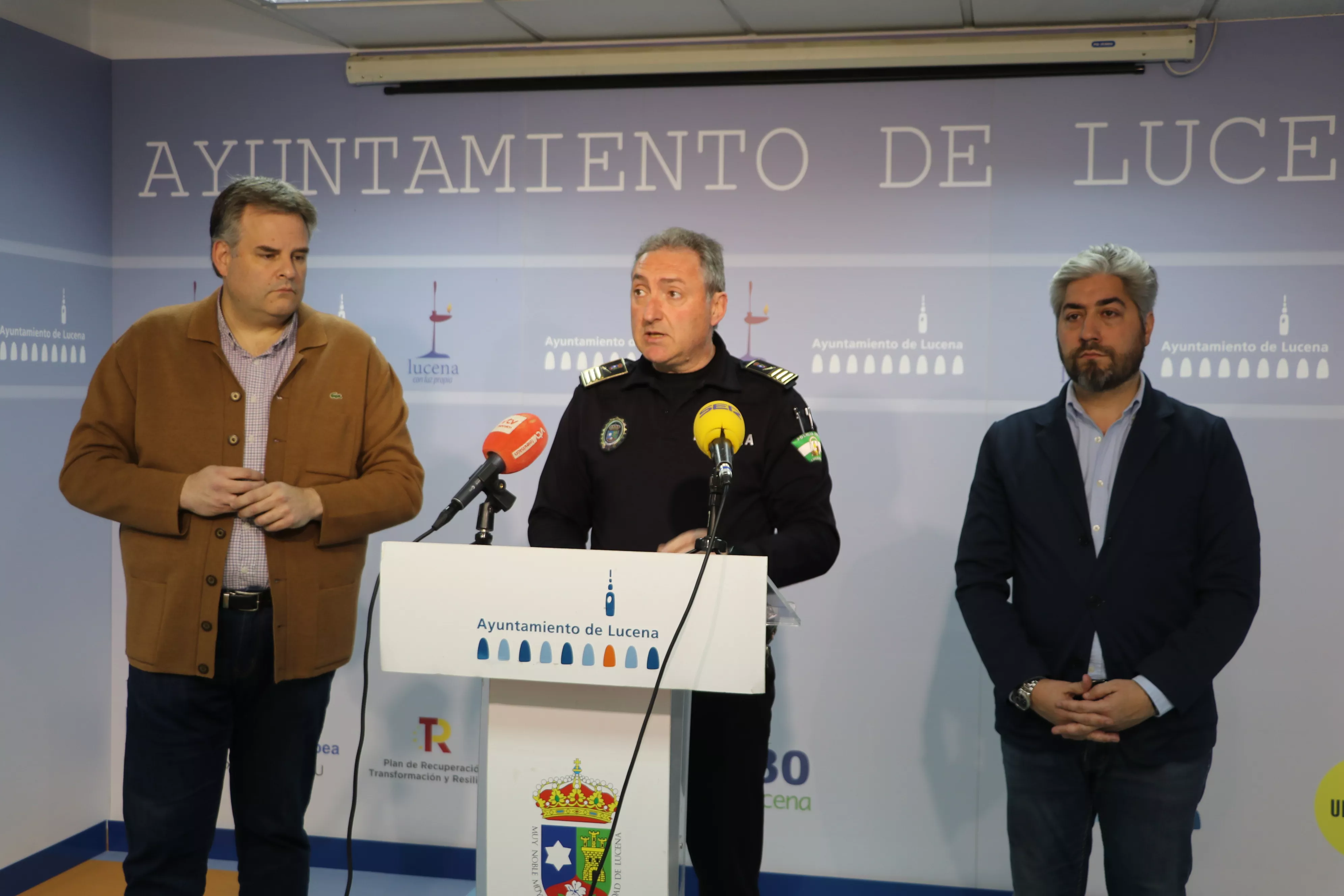 Un momento de la presentación del dispositivo de seguridad de la Semana Santa