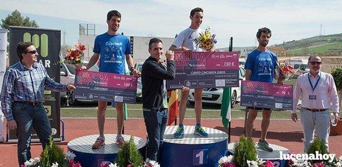  Álvaro de la Fuente, Antonio Montero y Diego de la Fuente, tres de los seleccionados entre los veinte deportistas locales de alto nivel. 