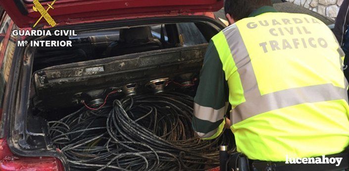  Dos detenidos en Lucena por robar cable de alumbrado público 