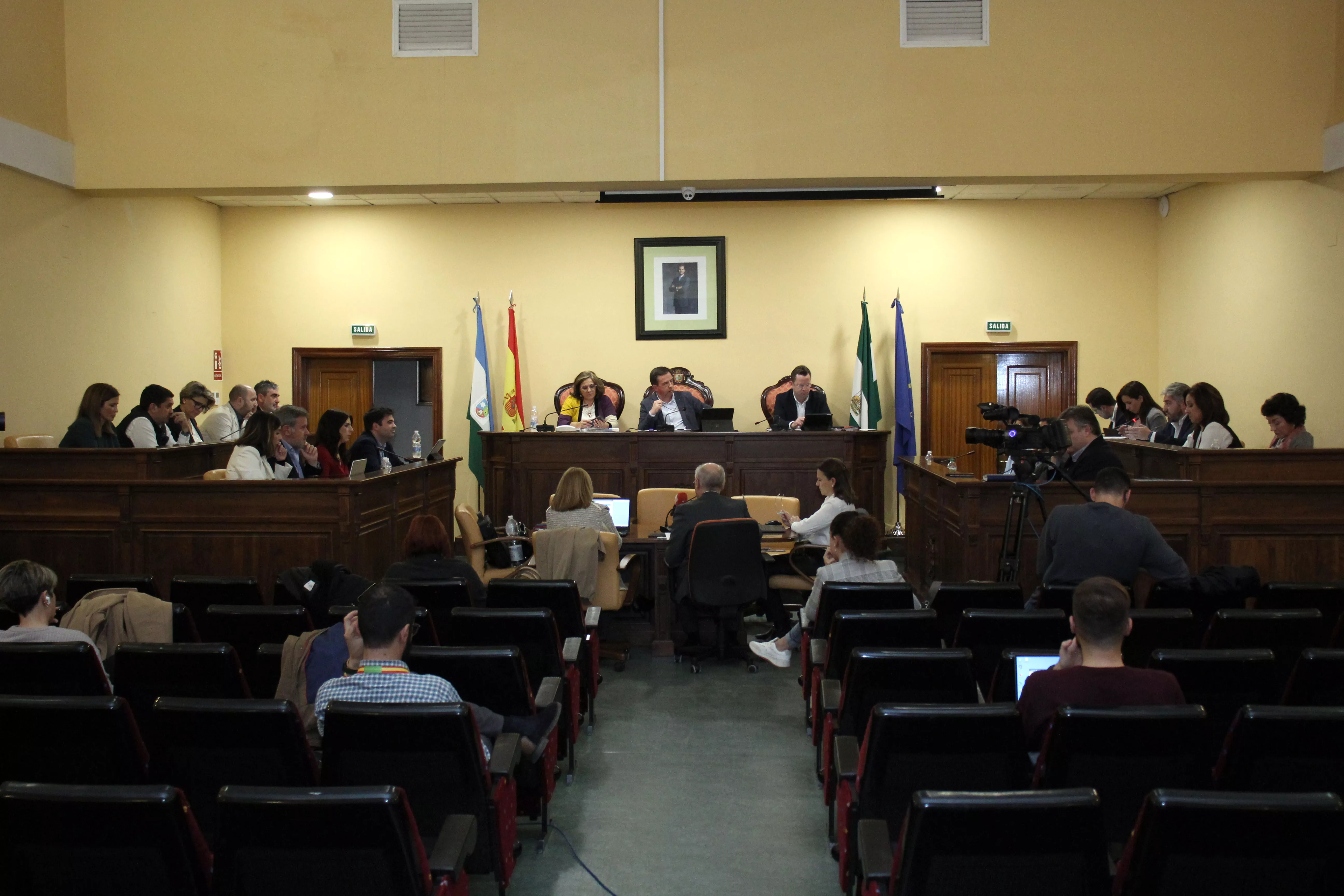 Una sesión del pleno del Ayuntamiento de Lucena