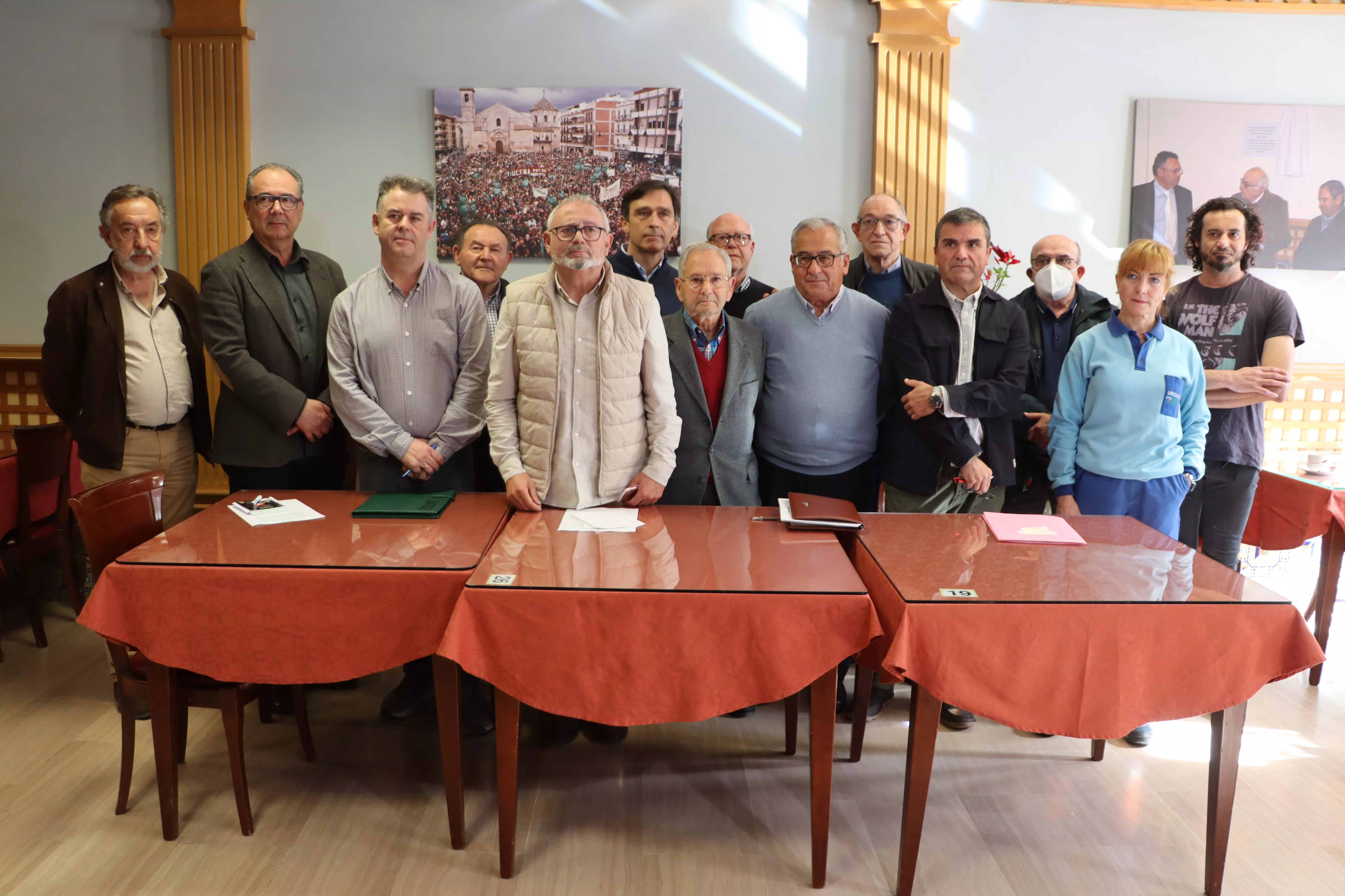 Participantes en la rueda de prensa convocada esta mañana por las plataformas ciudadanas 