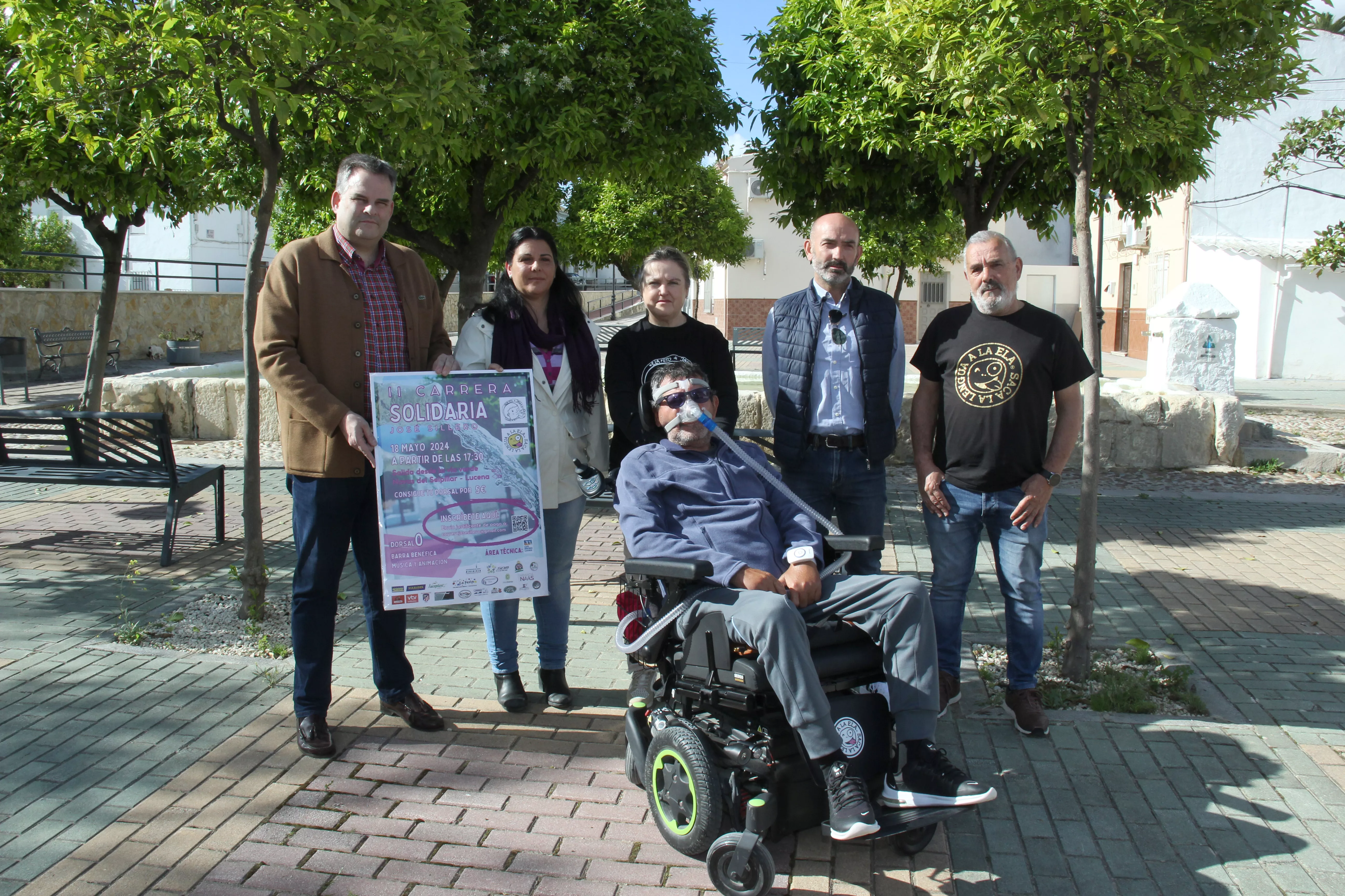 Una imagen de la presentación de la II Carrera Solidaria “José Sillero” contra la ELA