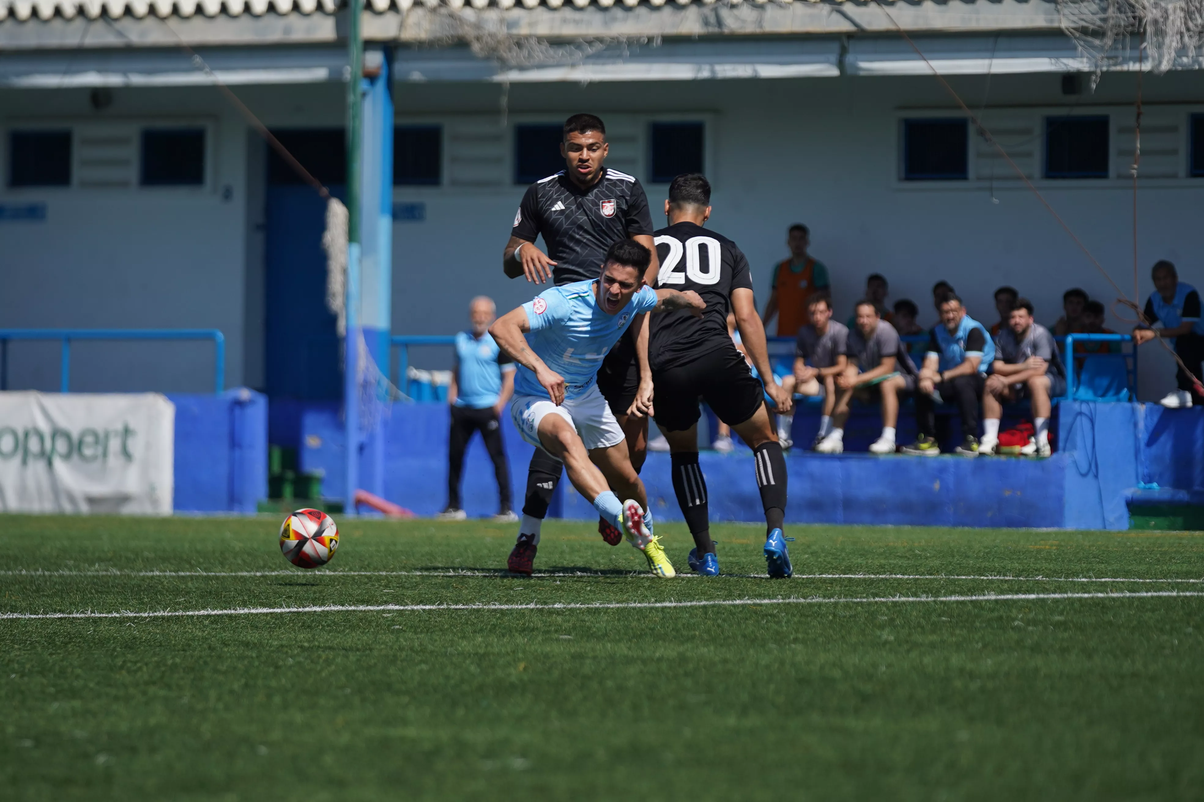 Un momento del partido. Foto: Antonio Dávila