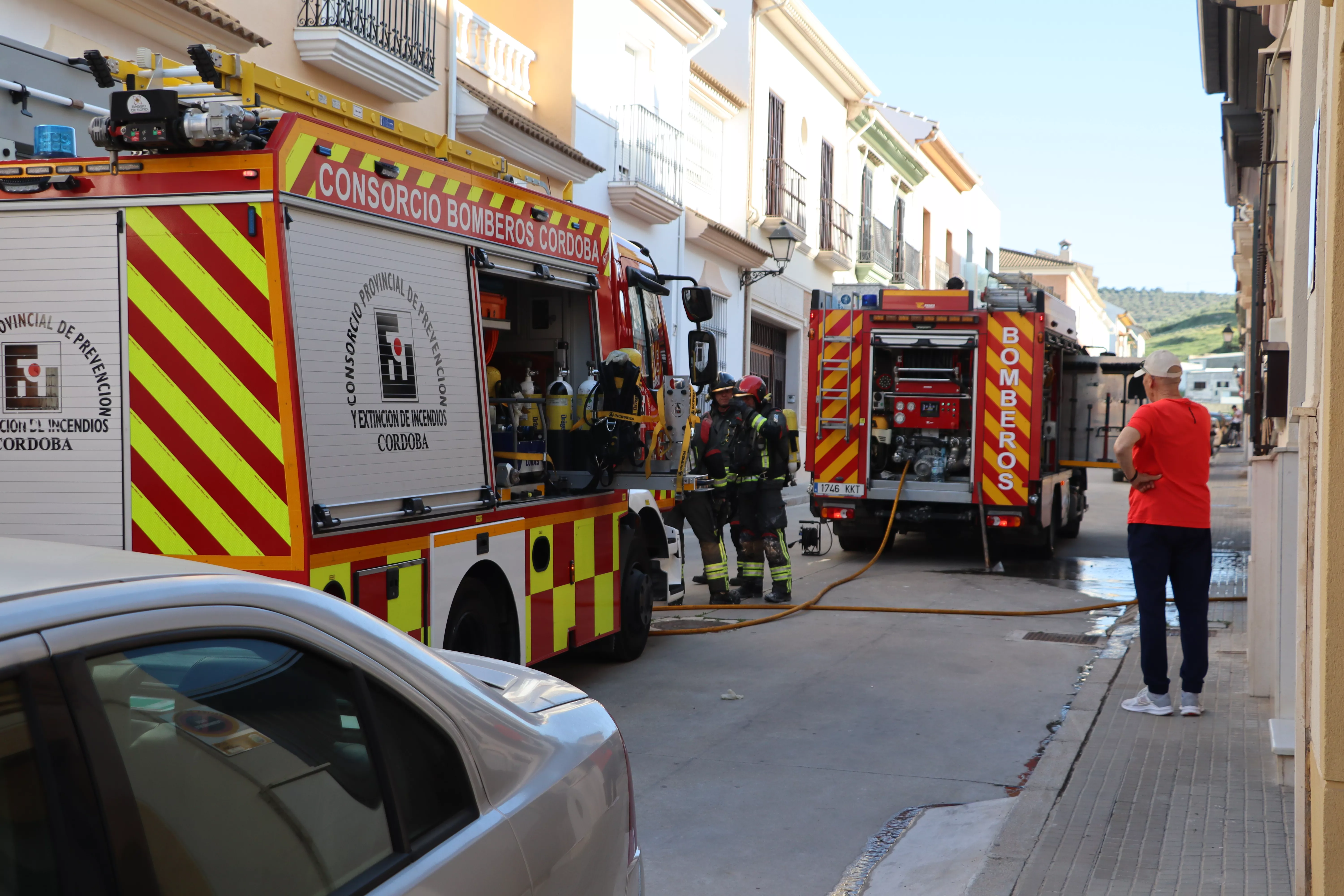 Incendio en una vivienda de la calle Montoro