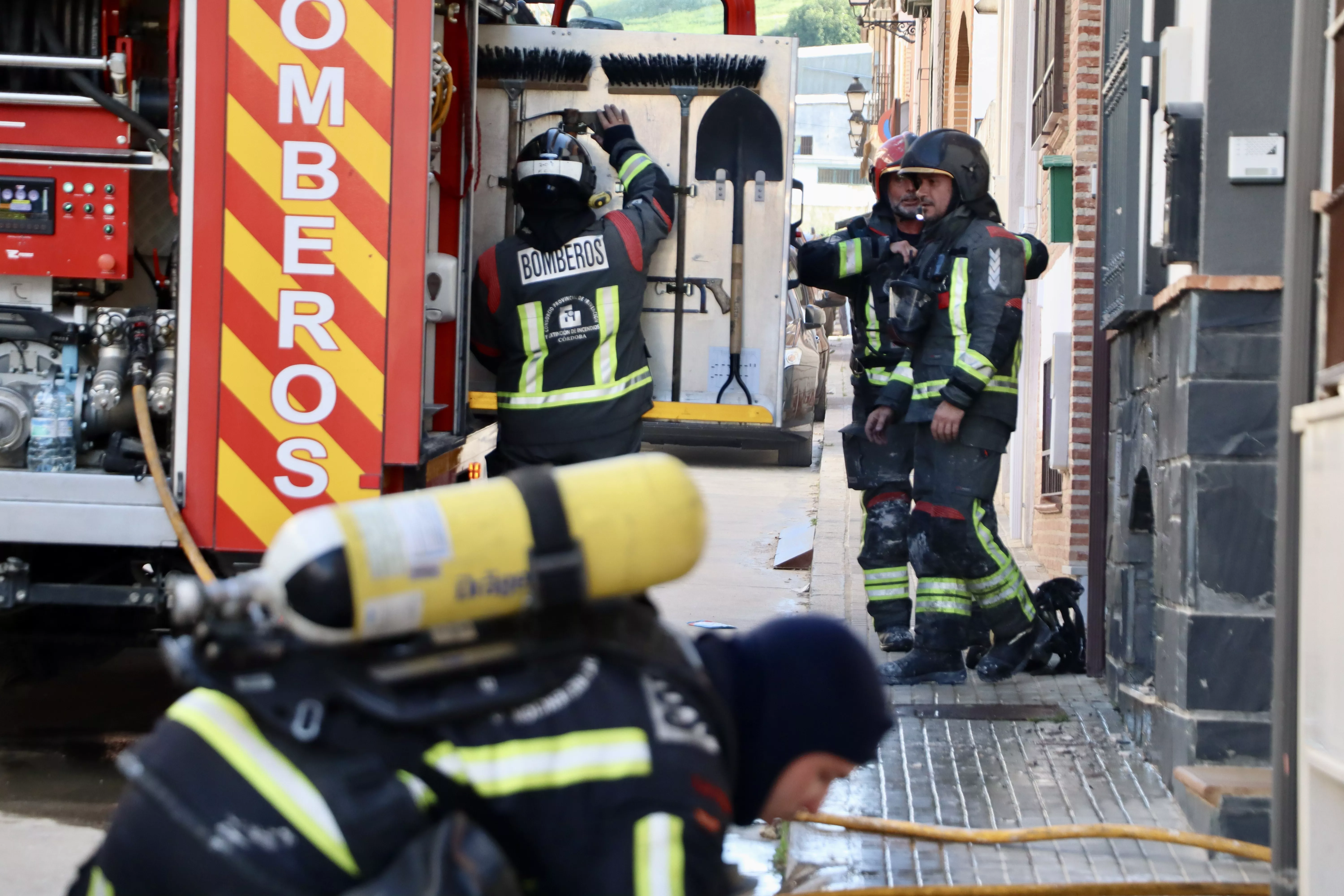 Incendio en una vivienda de la calle Montoro