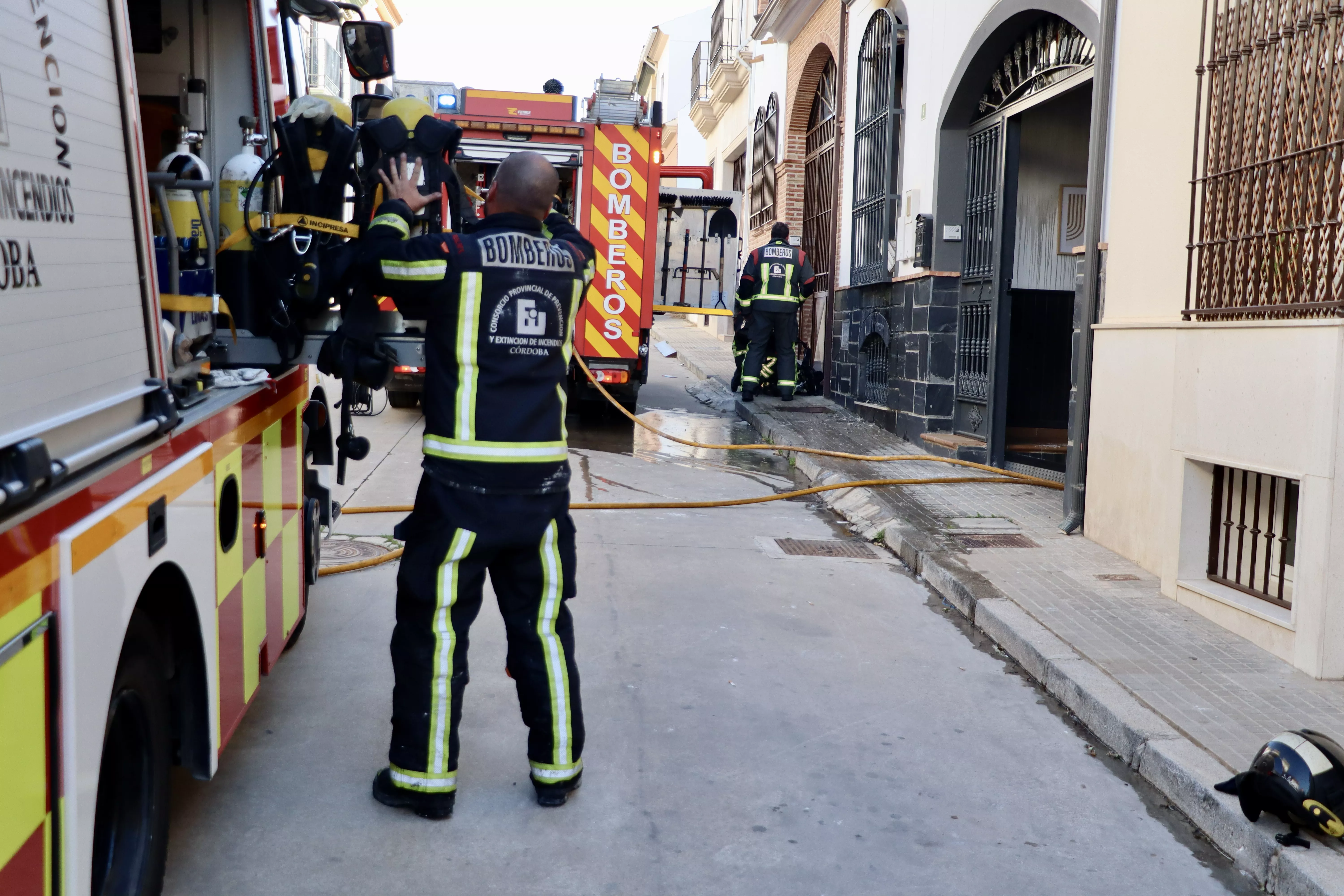 Incendio en una vivienda de la calle Montoro