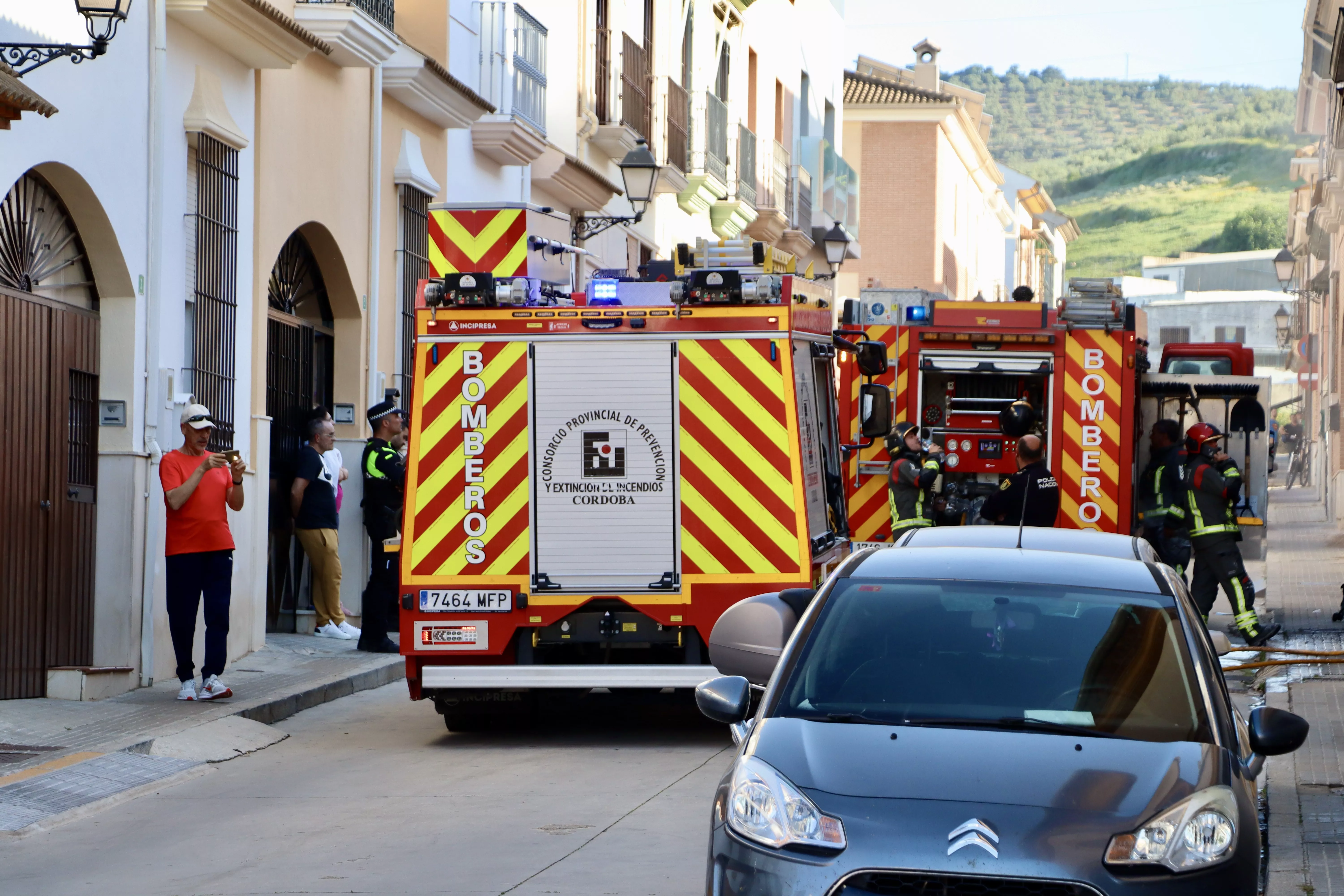 Incendio en una vivienda de la calle Montoro