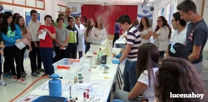  El IES Miguel de Cervantes muestra a los alumnos lucentinos la Feria de la Ciencia (fotos) 