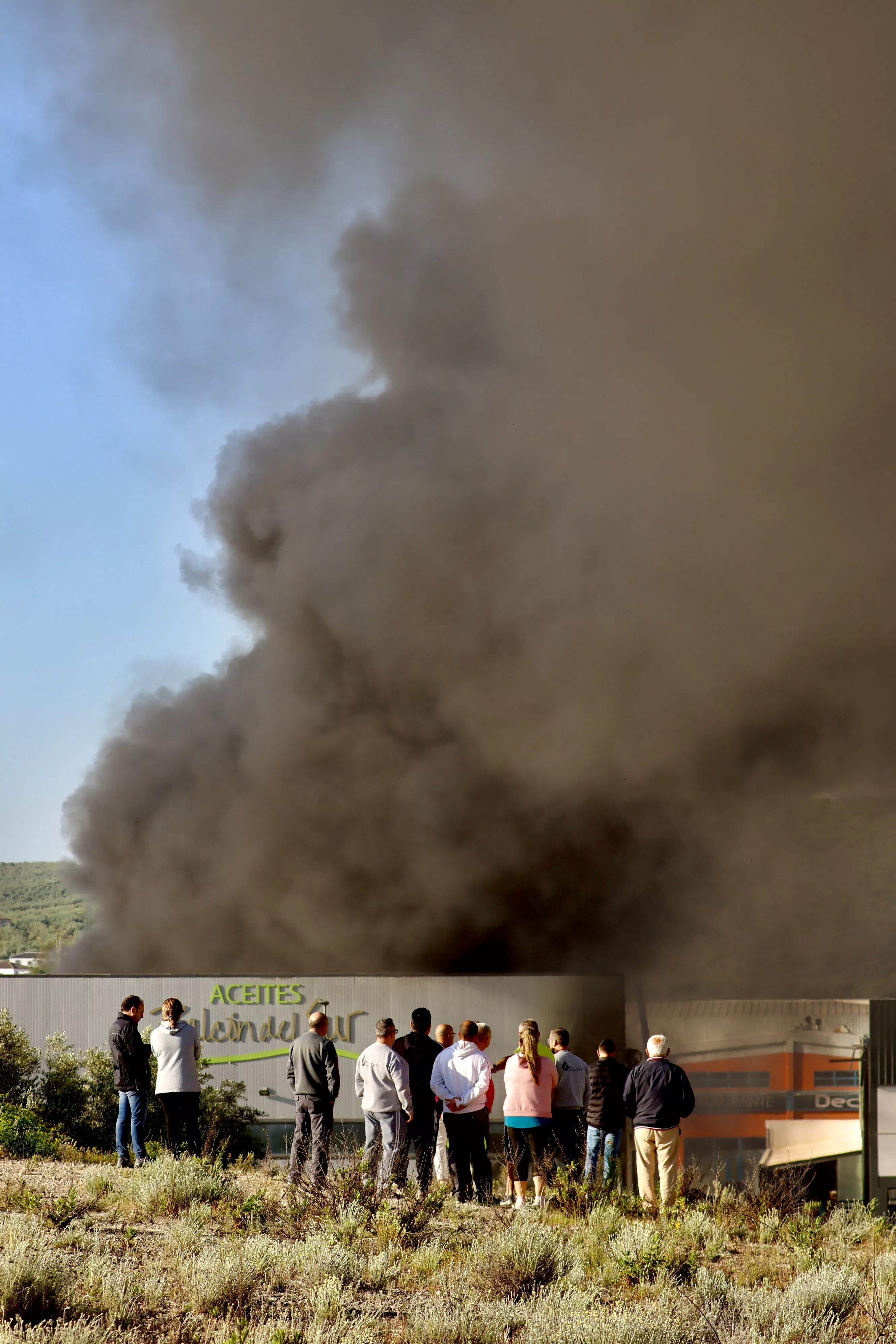 Incendio en la empresa Balcón del Sur de Lucena