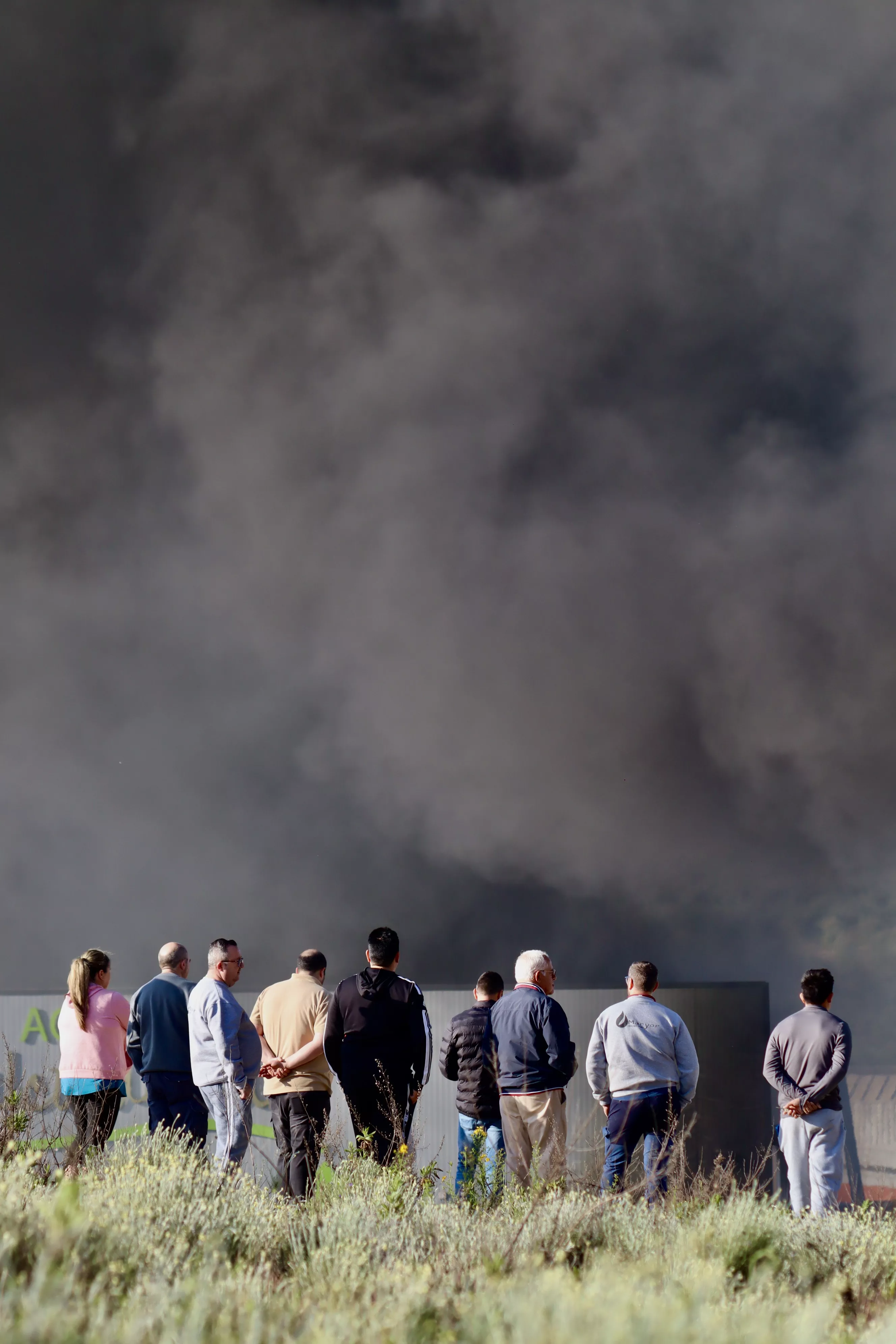 Incendio en la empresa Balcón del Sur de Lucena