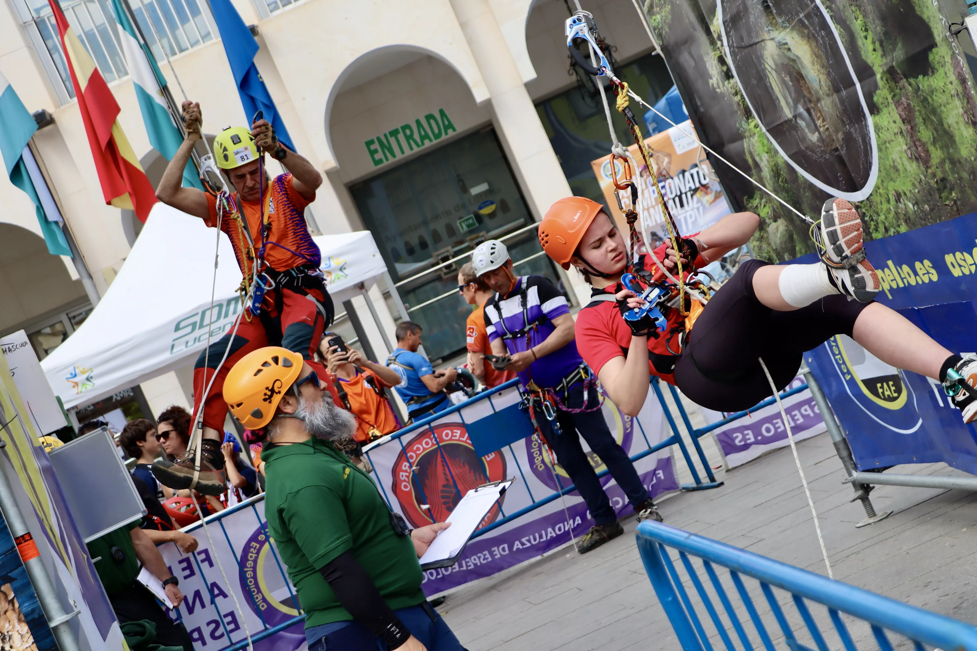 Campeonato Andaluz de Técnicas de Progresión Vertical (TPV) en Espeleología en Lucena