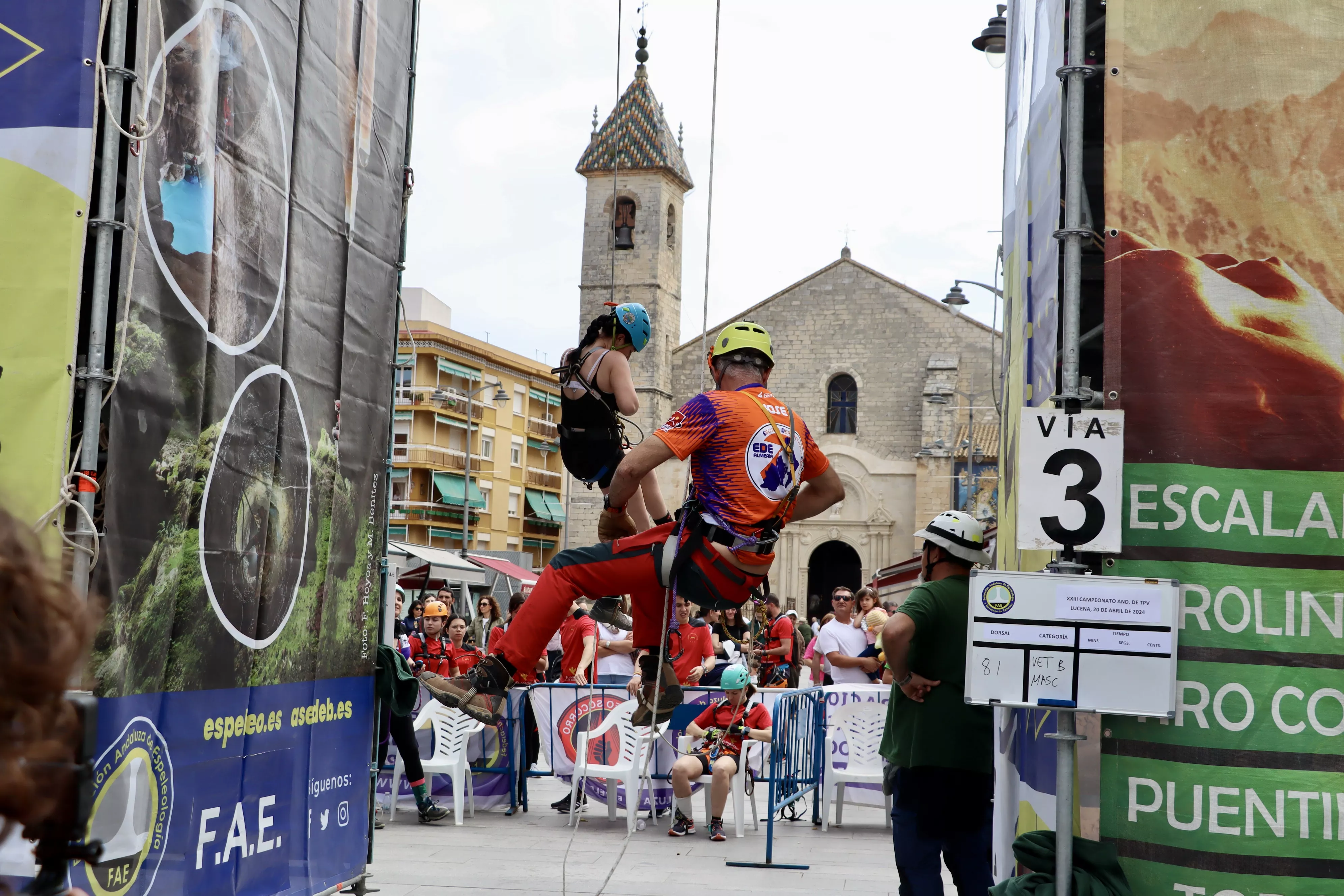 Campeonato Andaluz de Técnicas de Progresión Vertical (TPV) en Espeleología en Lucena