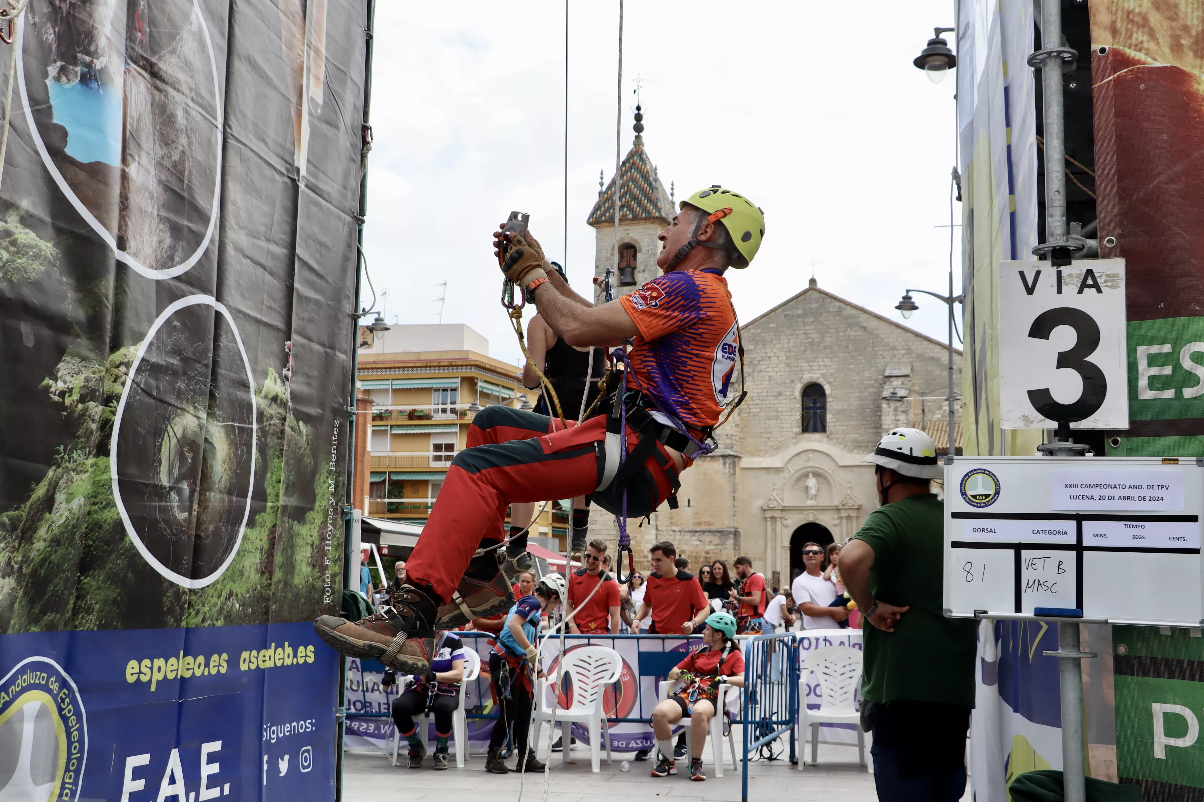 Campeonato Andaluz de Técnicas de Progresión Vertical (TPV) en Espeleología en Lucena